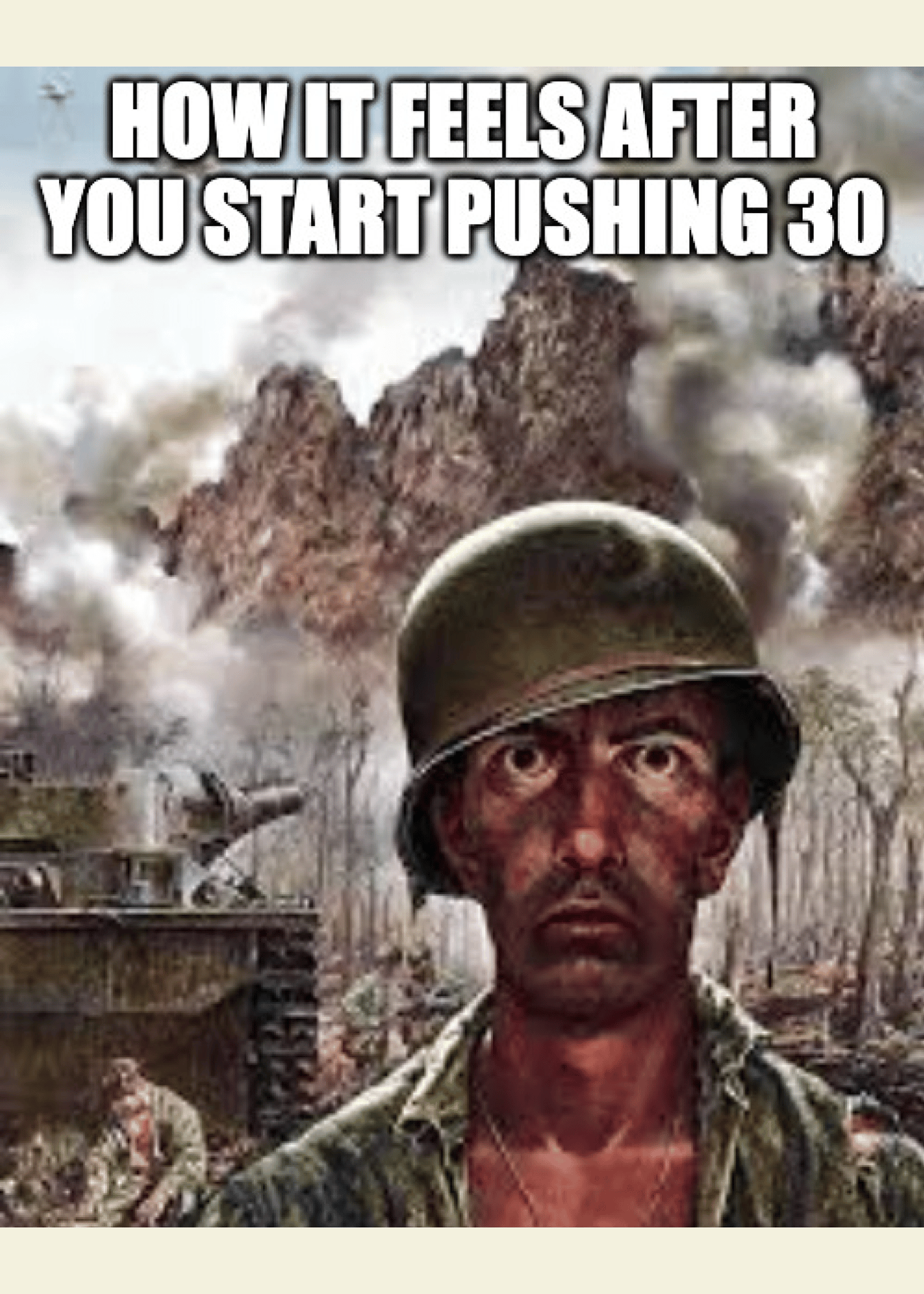 Pushing 30 Warzone Birthday Card