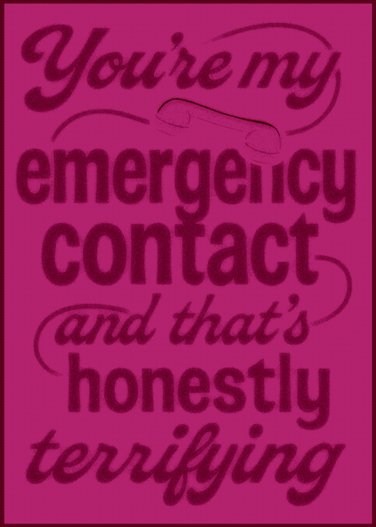 Emergency Contact Terror Card