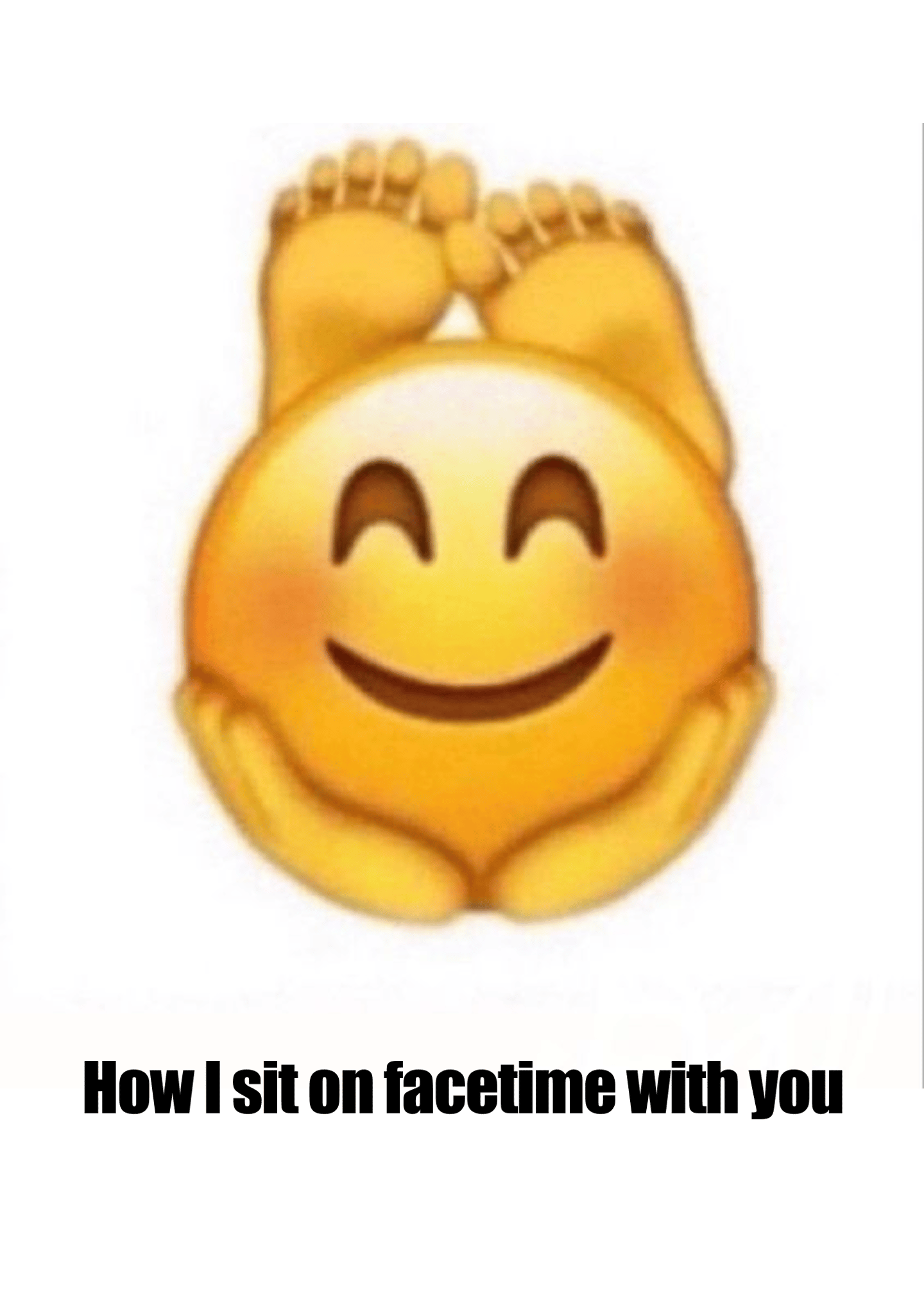 how i sit on facetime with you