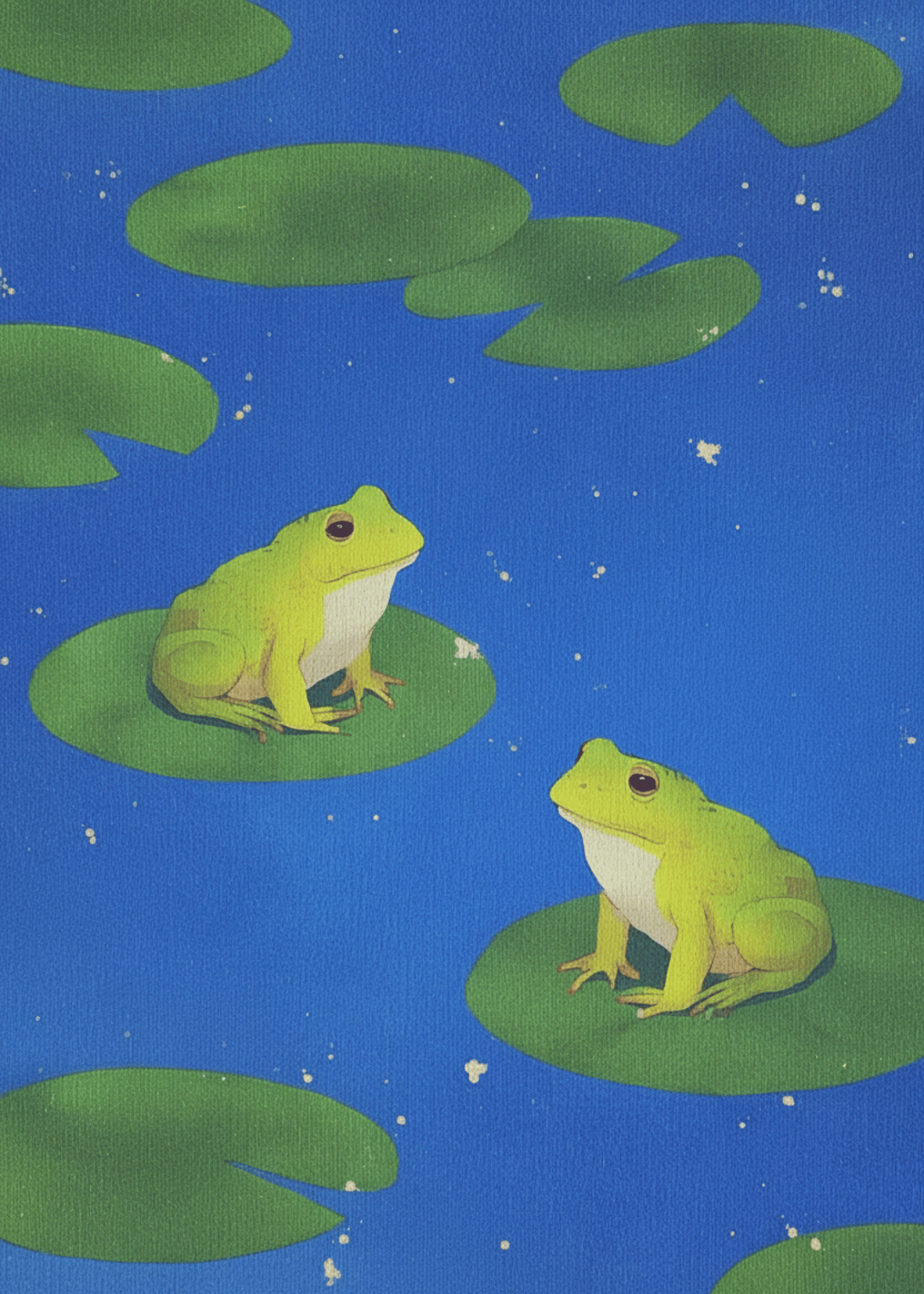 Charming Frog Pond Scene