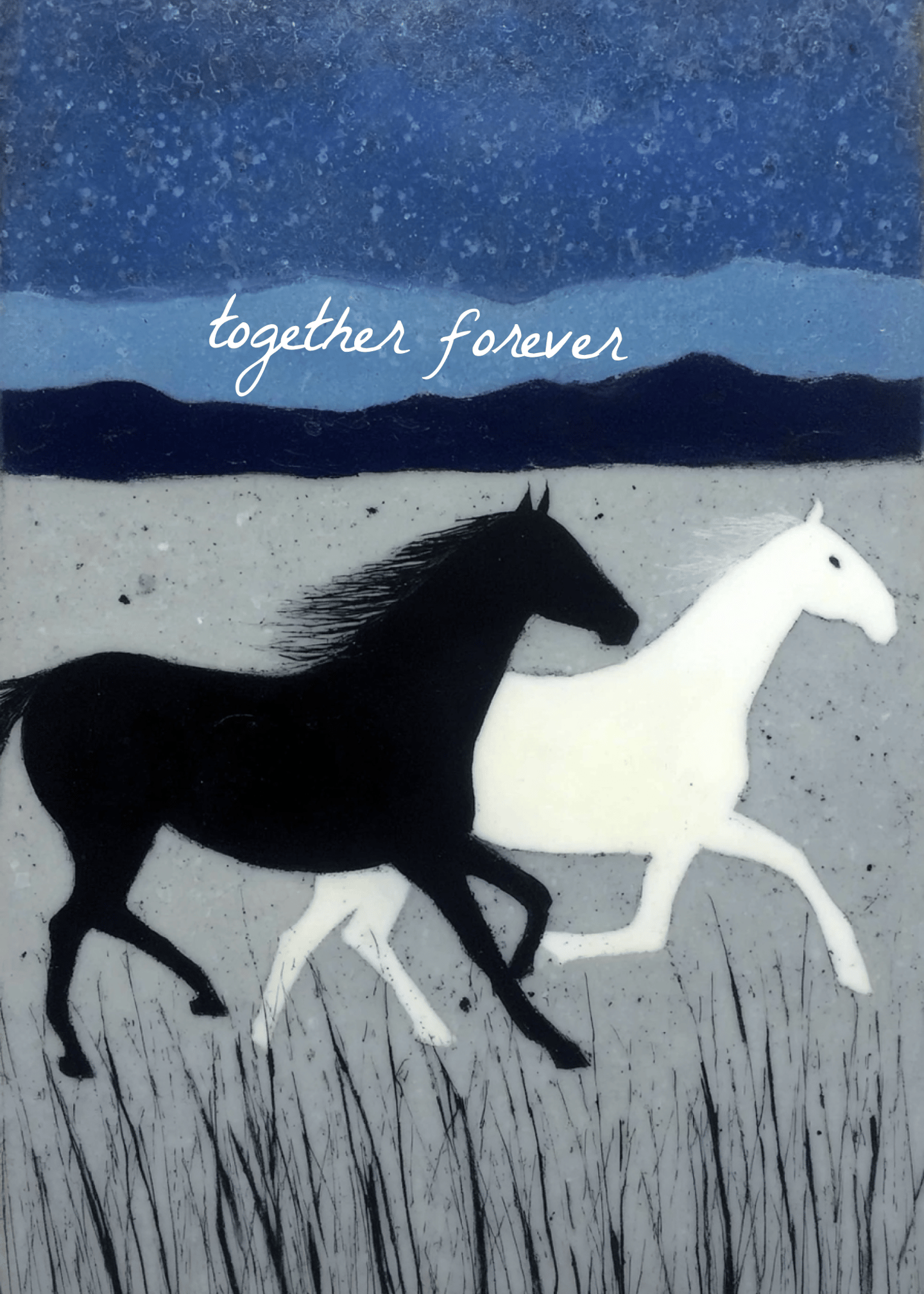 Together Forever Horse Card