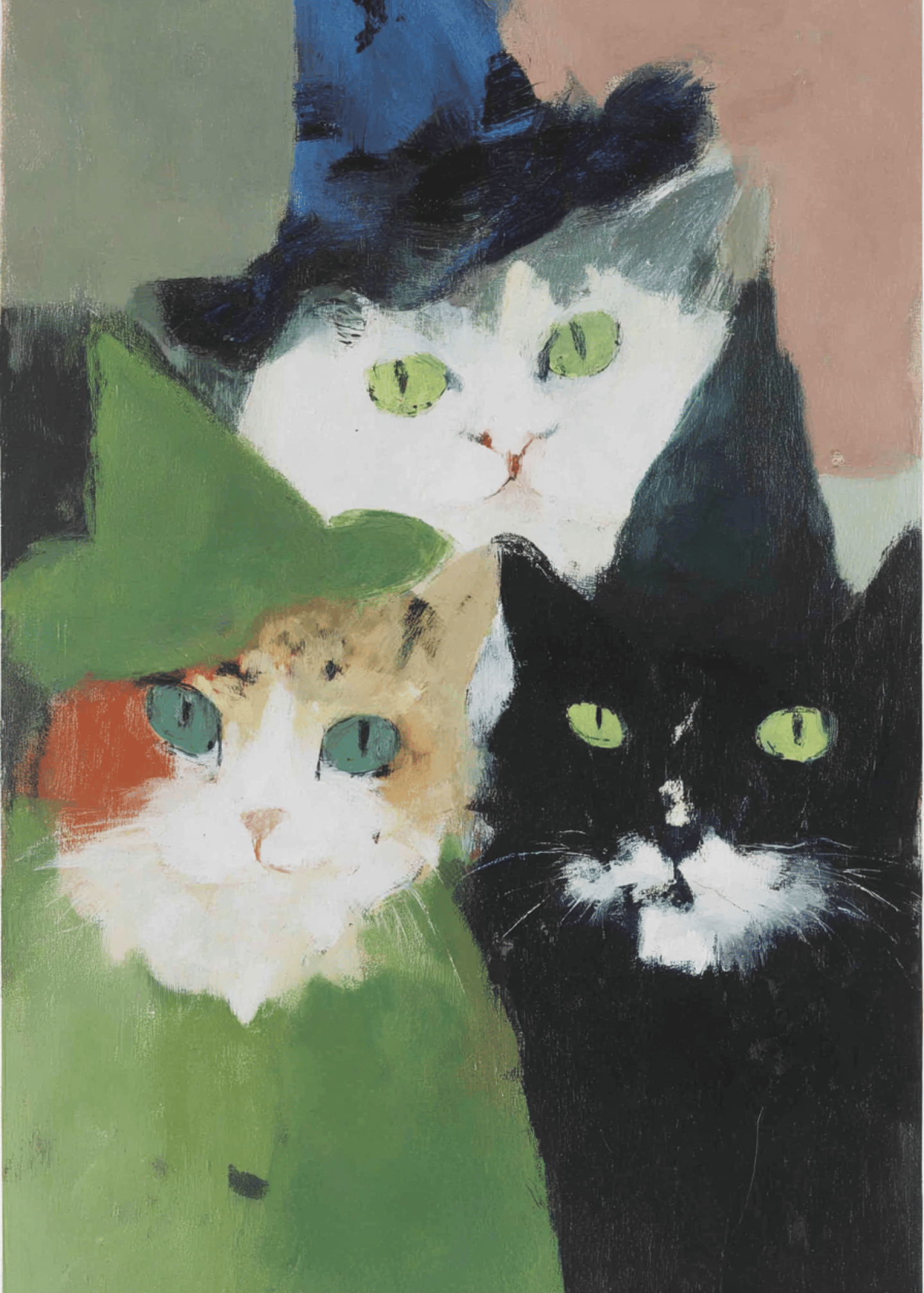 Charming Cat Trio Card