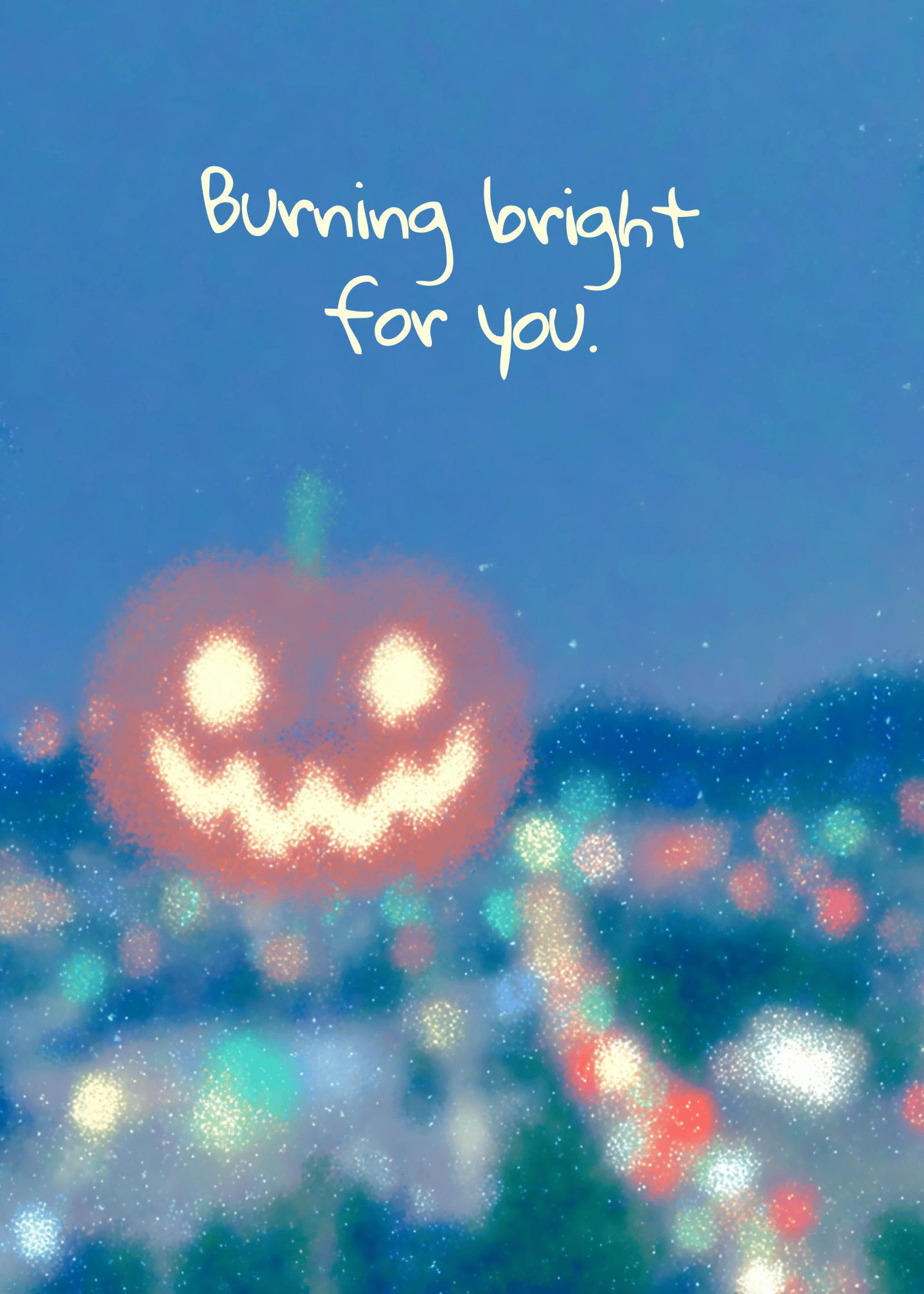 burning bright Cheer Card