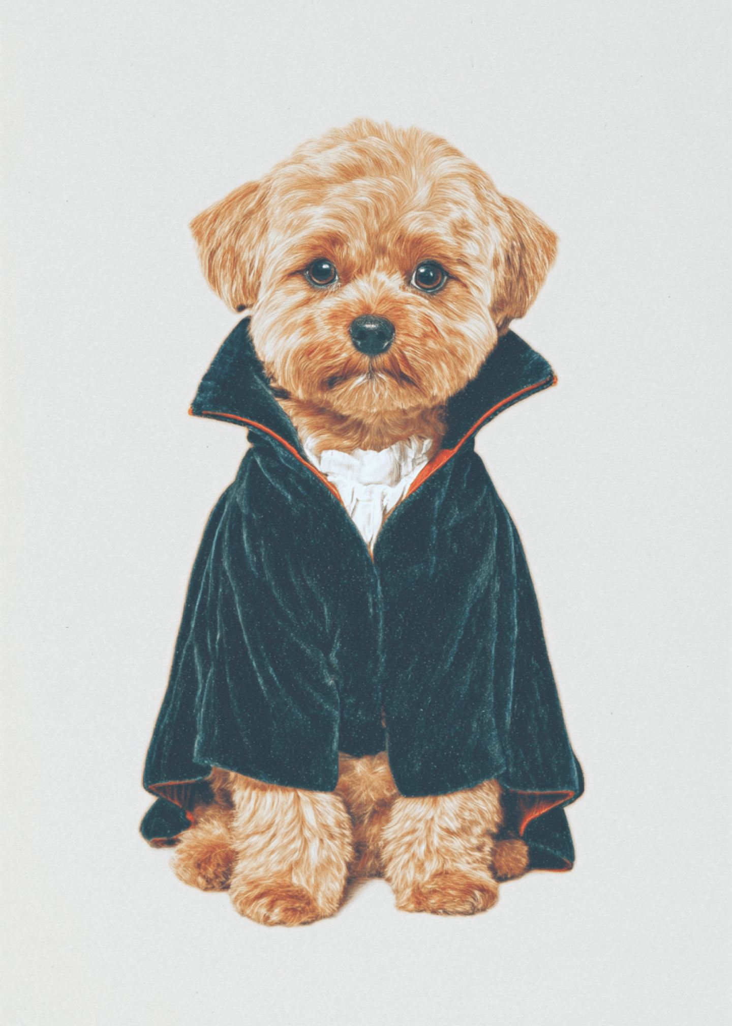Cute Pup in Costume Card