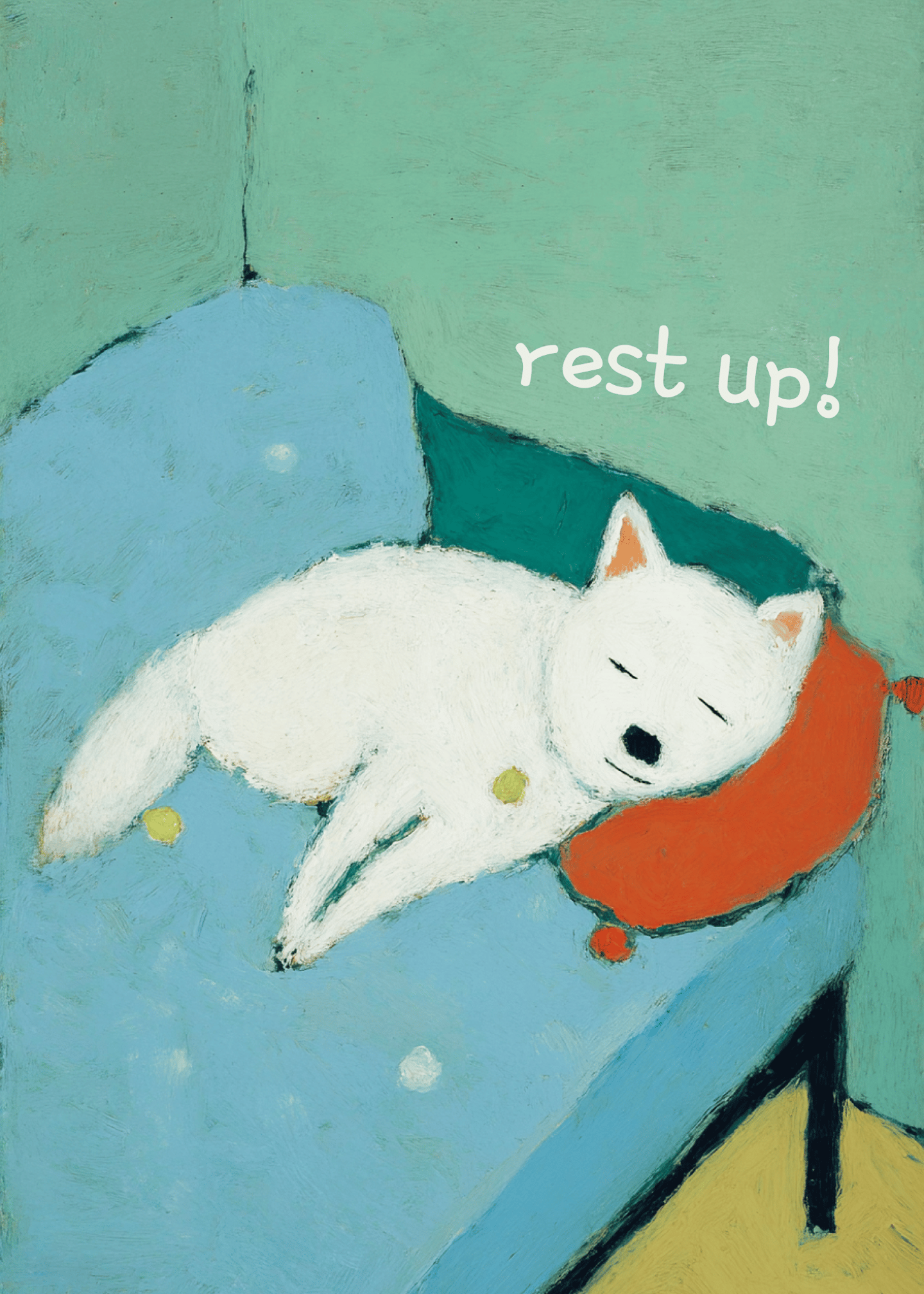 Cute Rest Up Card