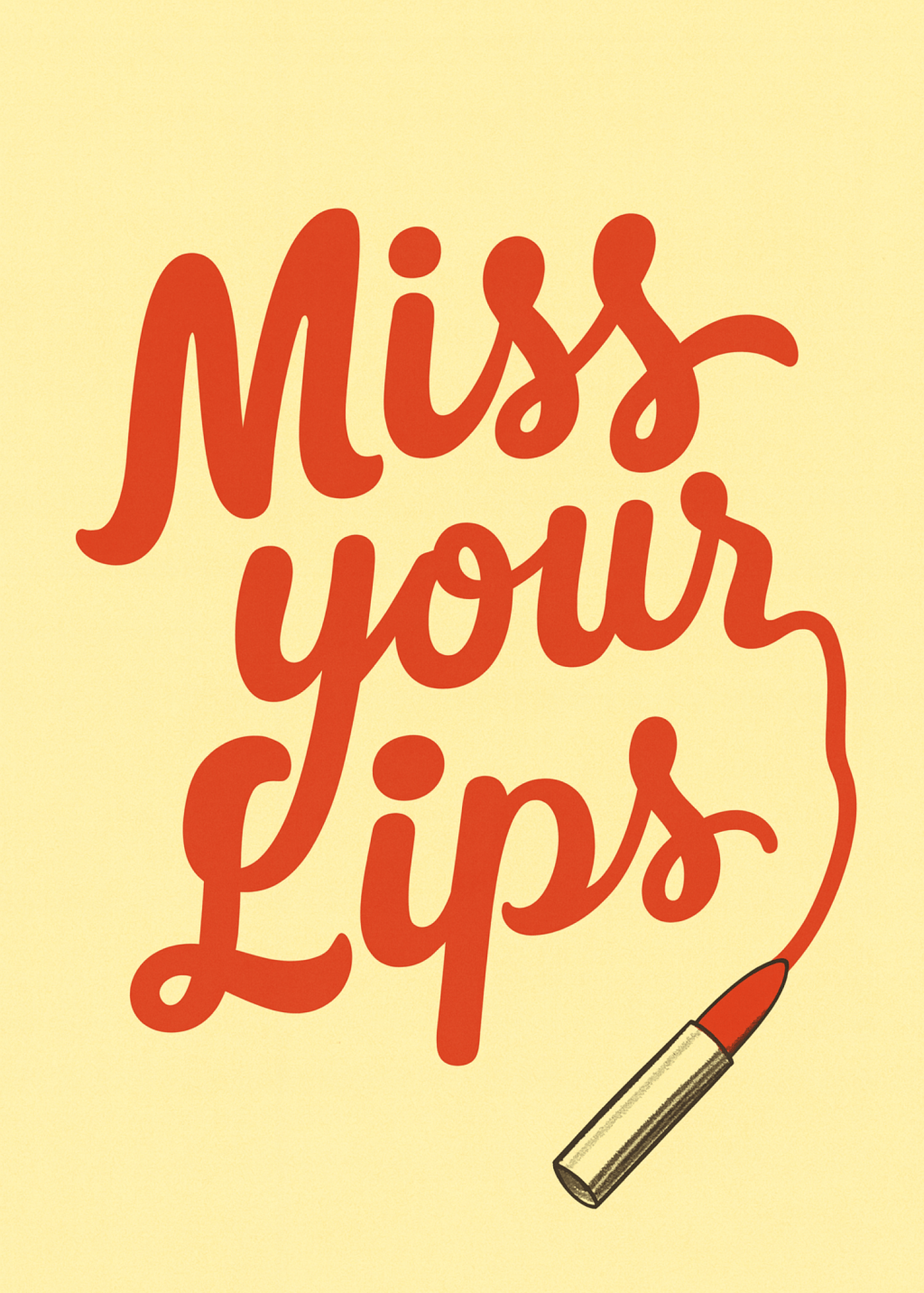 Miss Your Lips Card