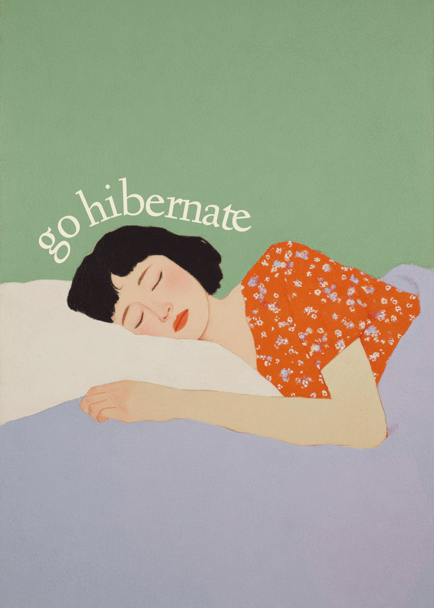 Go Hibernate Greeting Card