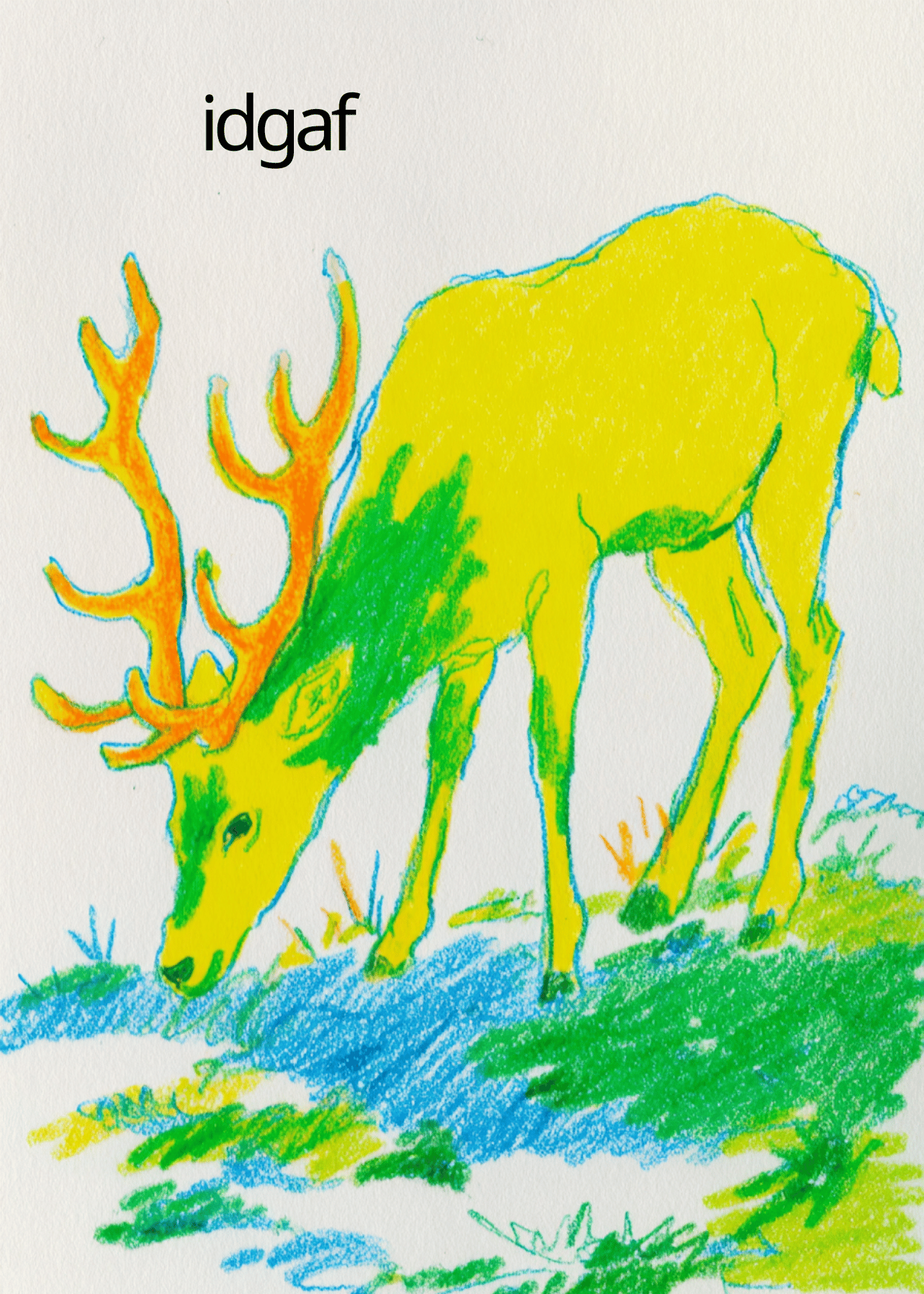 Playful Deer Humor Card