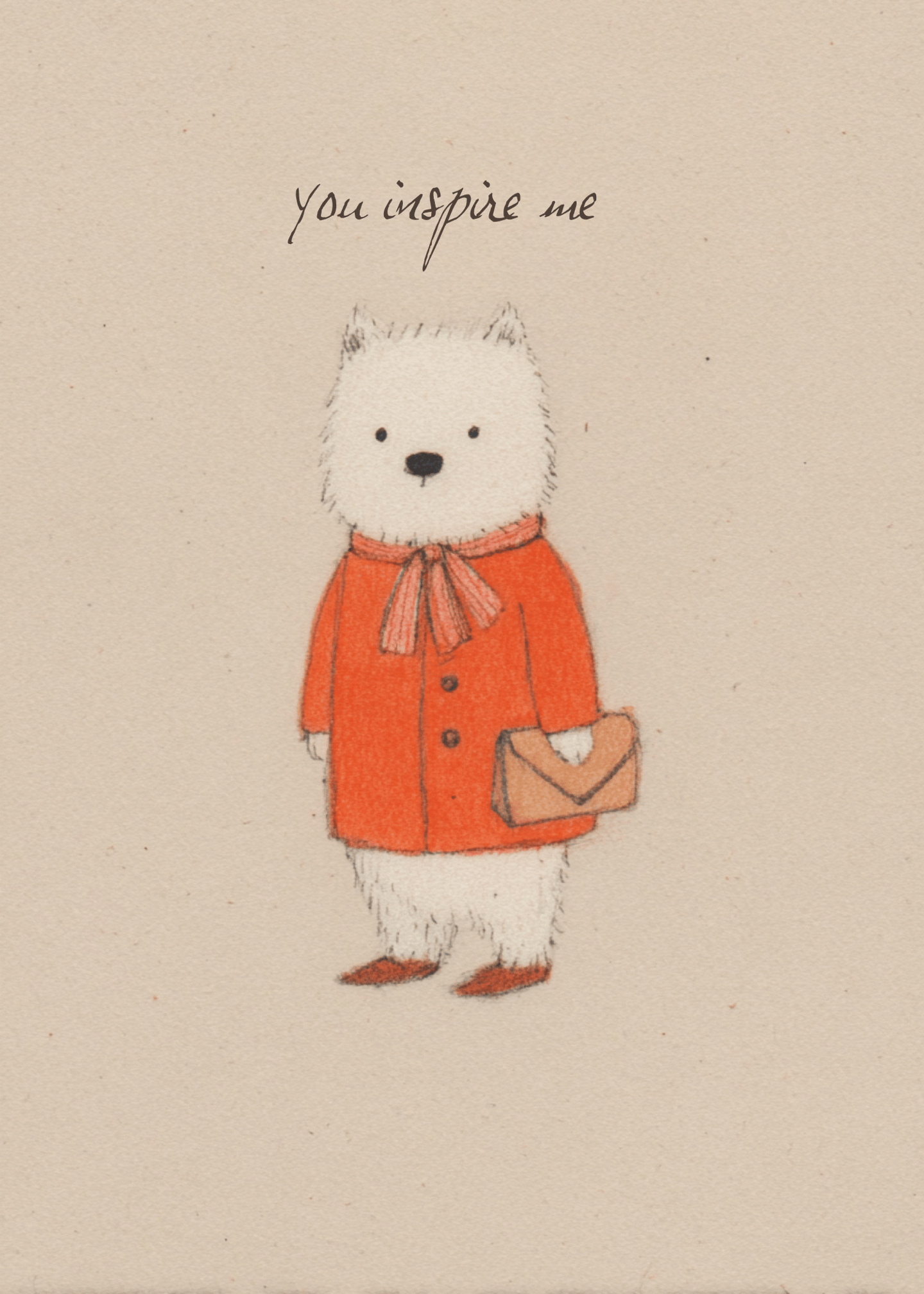 Inspiring Bear Greeting Card