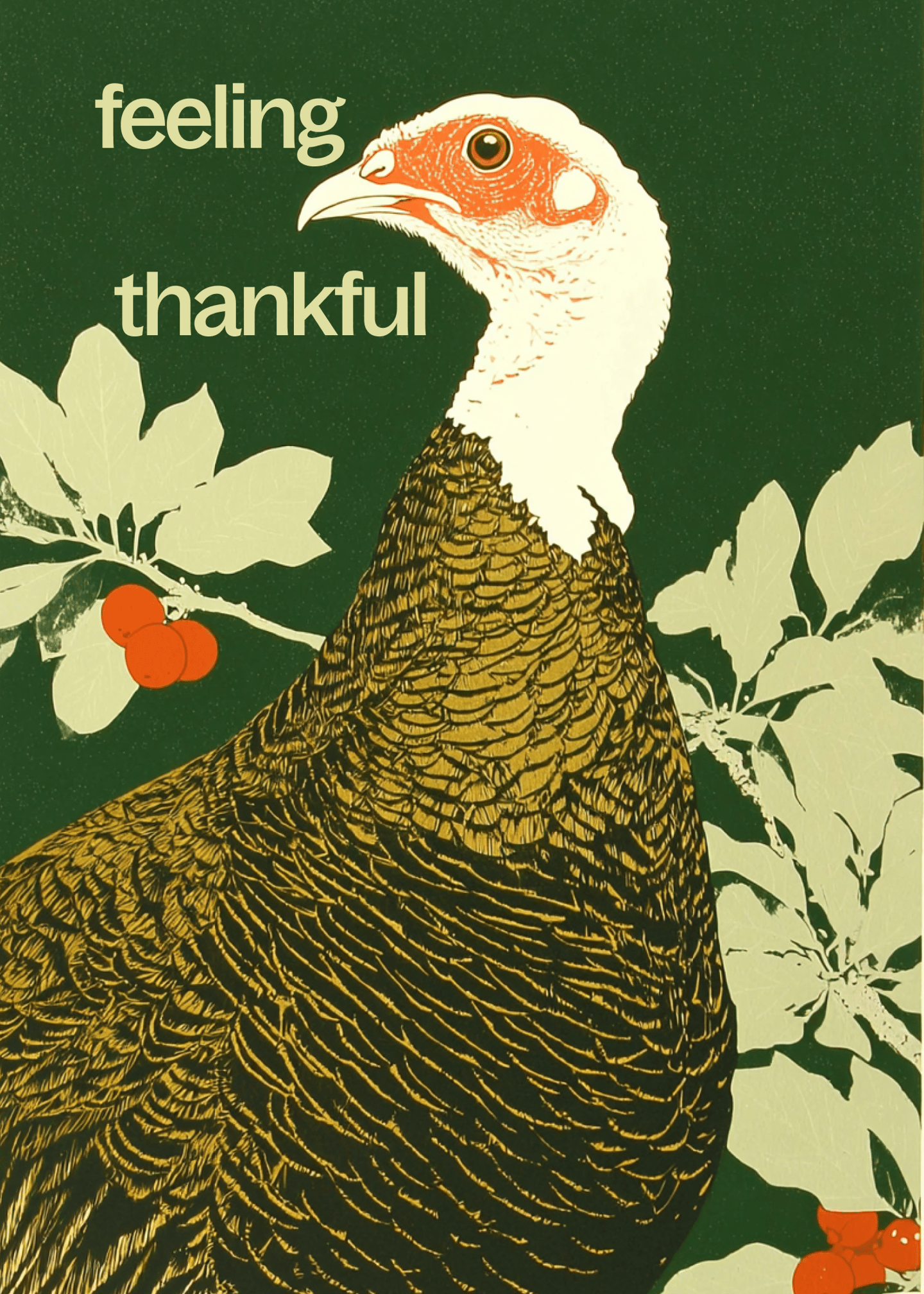 Feeling Thankful Turkey Card