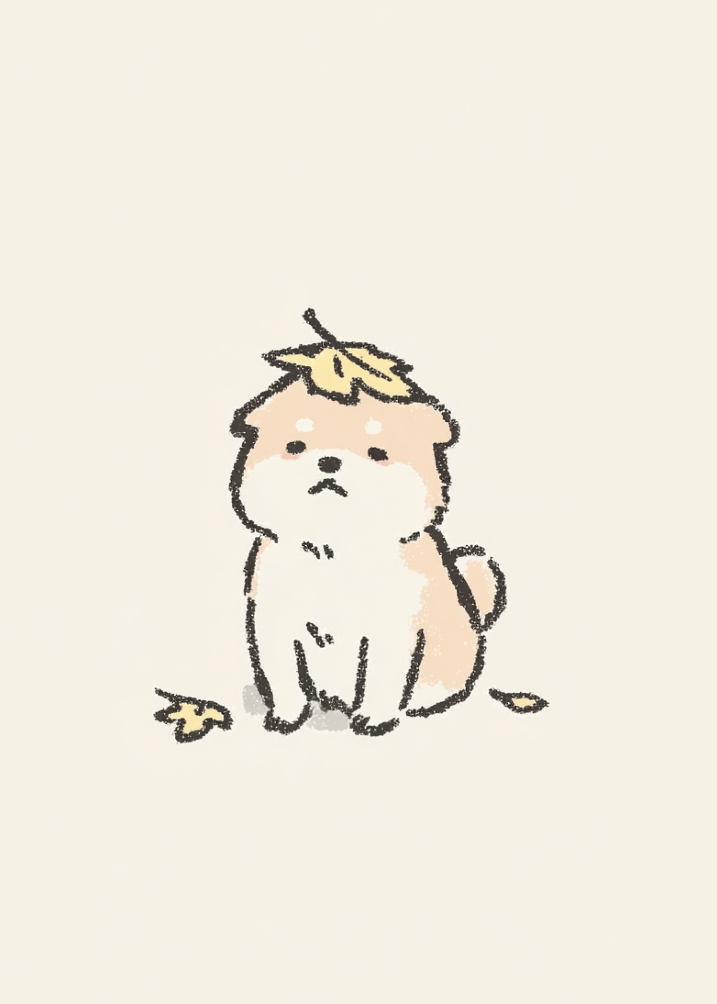 Adorable Autumn Puppy Card