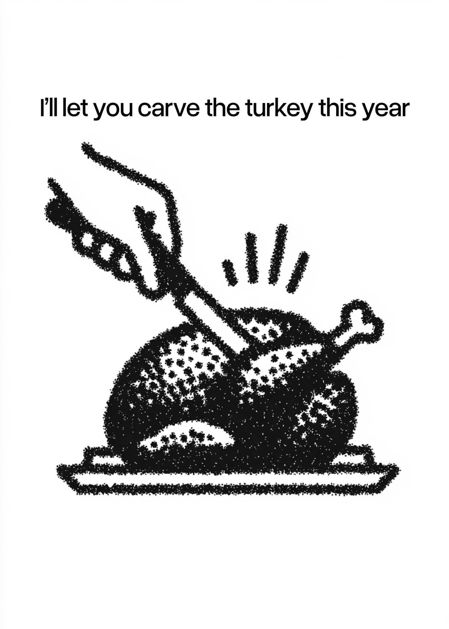 Turkey Time Humor Card