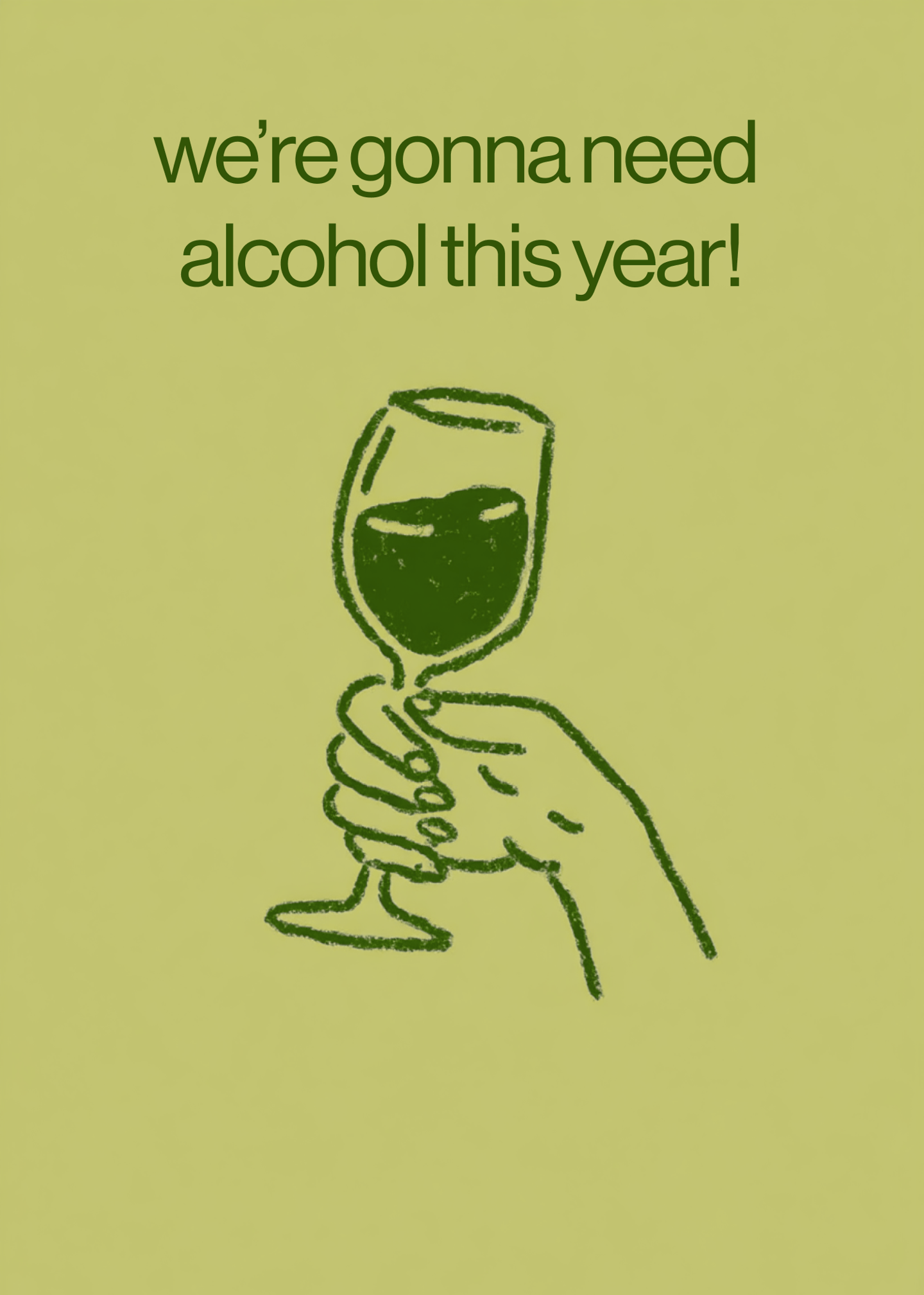 Cheers to Surviving the Year Card