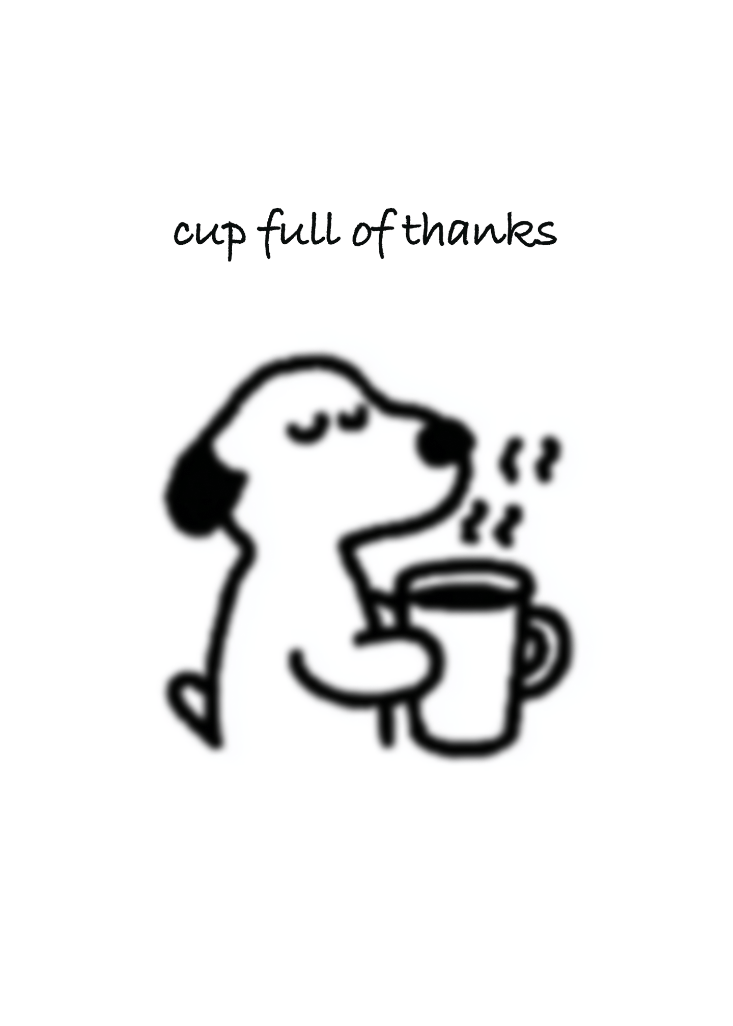 Cup Full of Thanks Card