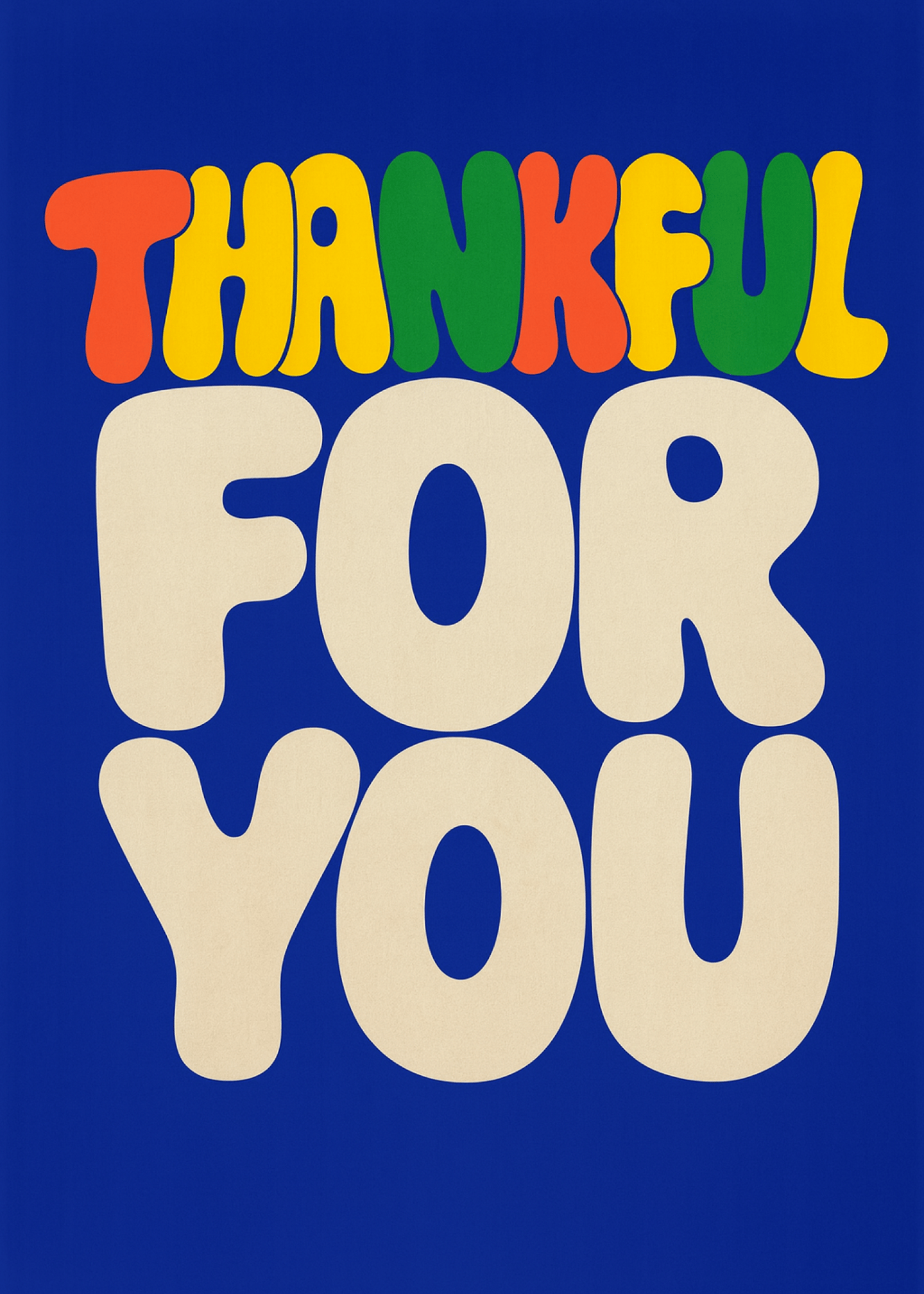 Colorful Thank You Card