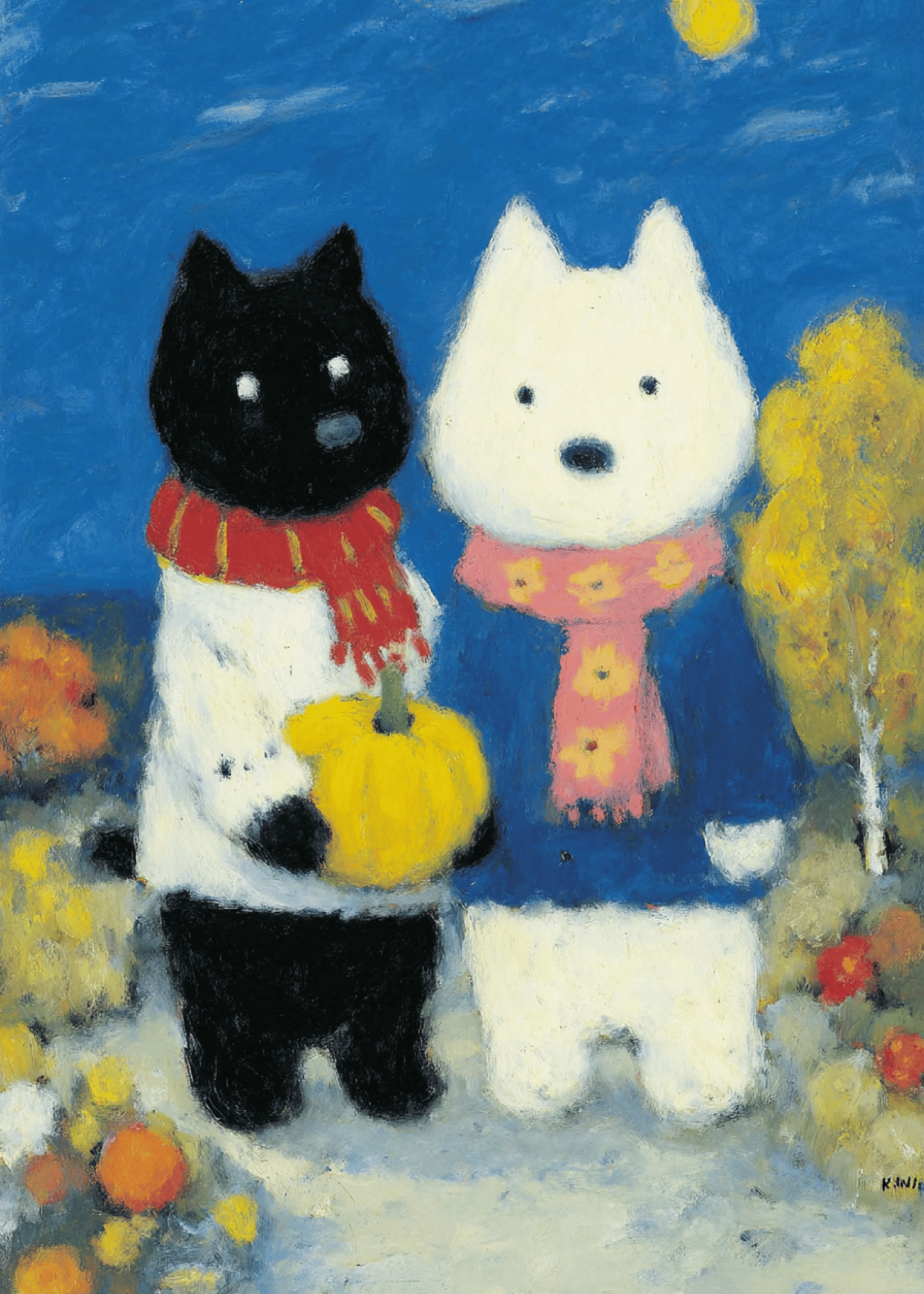 Cozy Autumn Friends Card