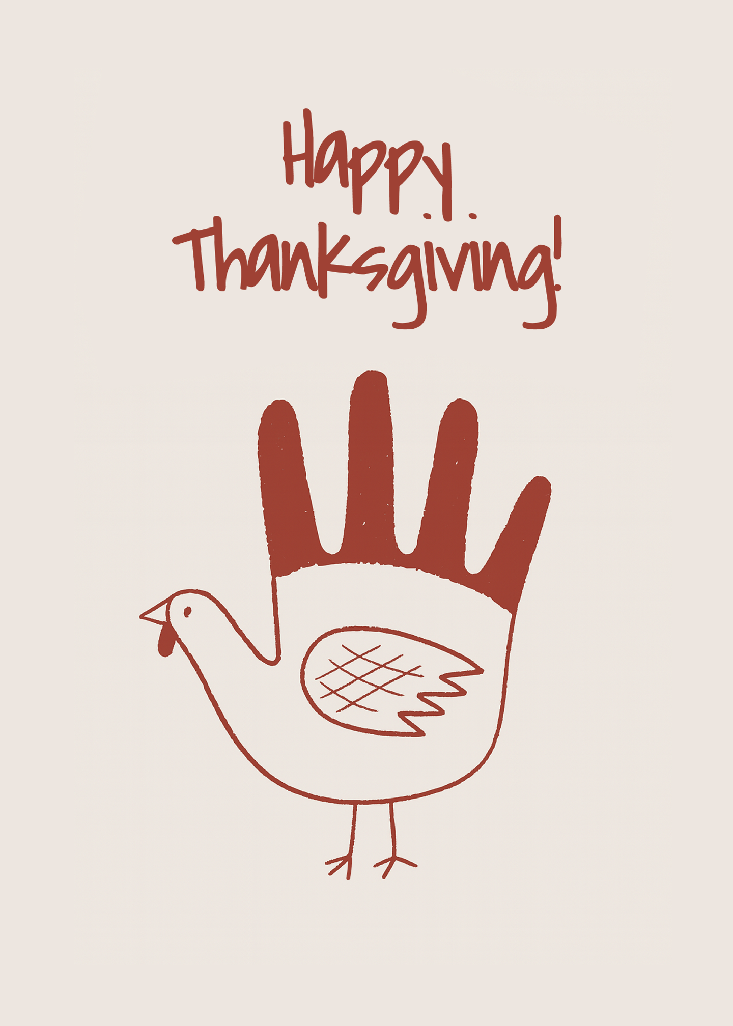 Handmade Thanksgiving Turkey Card