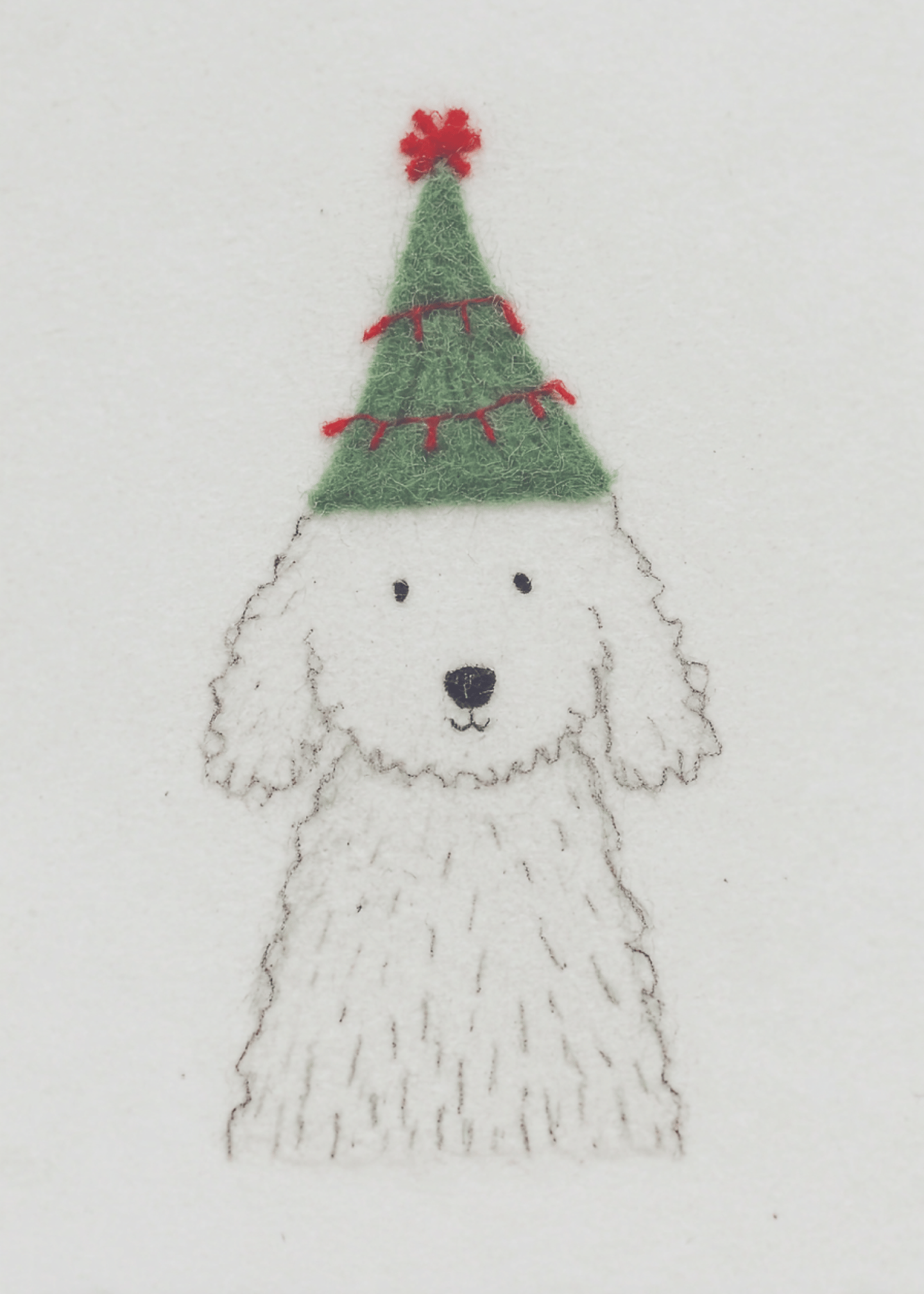 Festive Puppy Greeting Card
