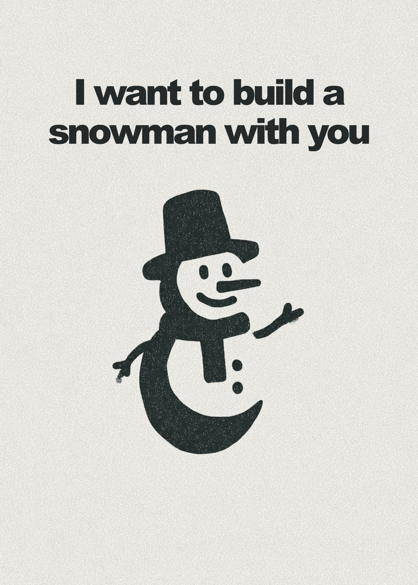 Snowman Fun Greeting Card