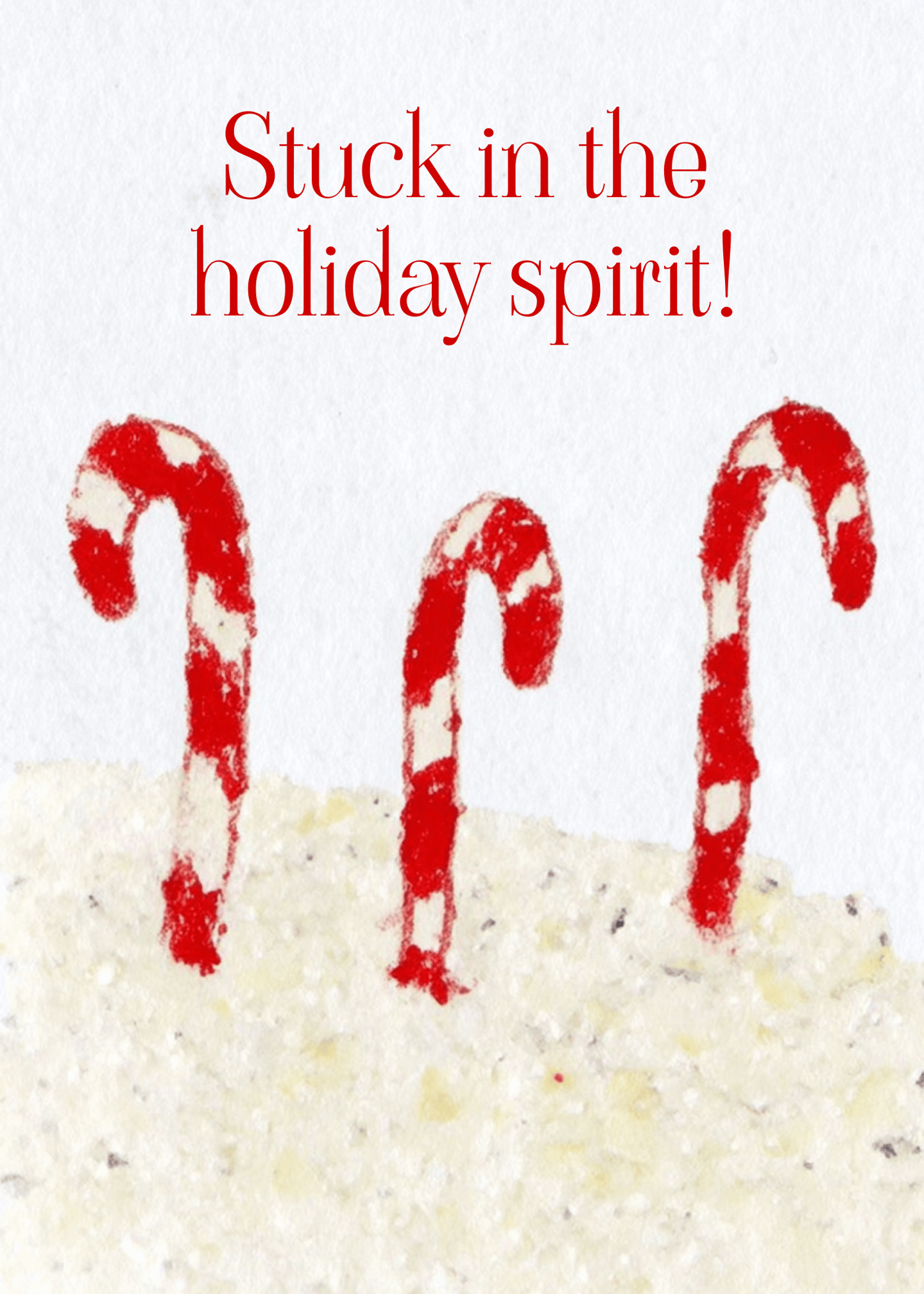 Candy Cane Holiday Cheer Card