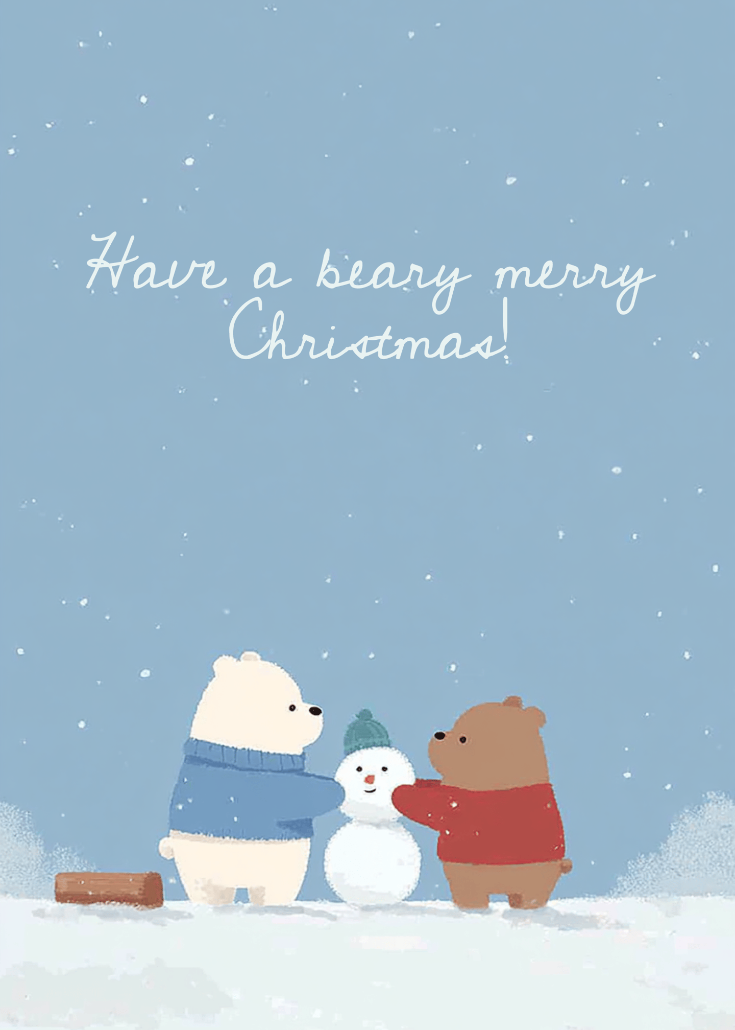 Beary Merry Christmas Card