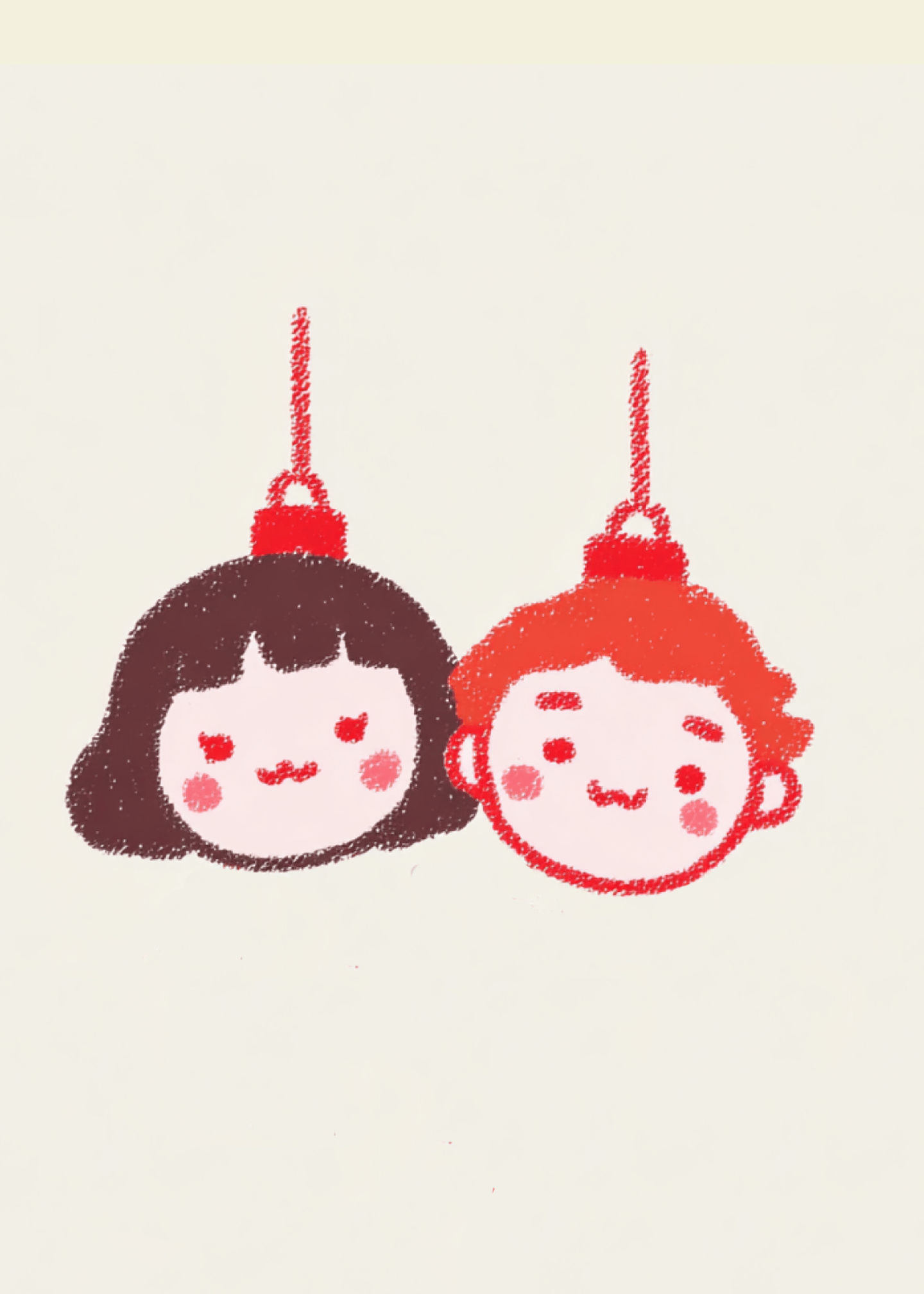 Adorable Ornament Faces Card