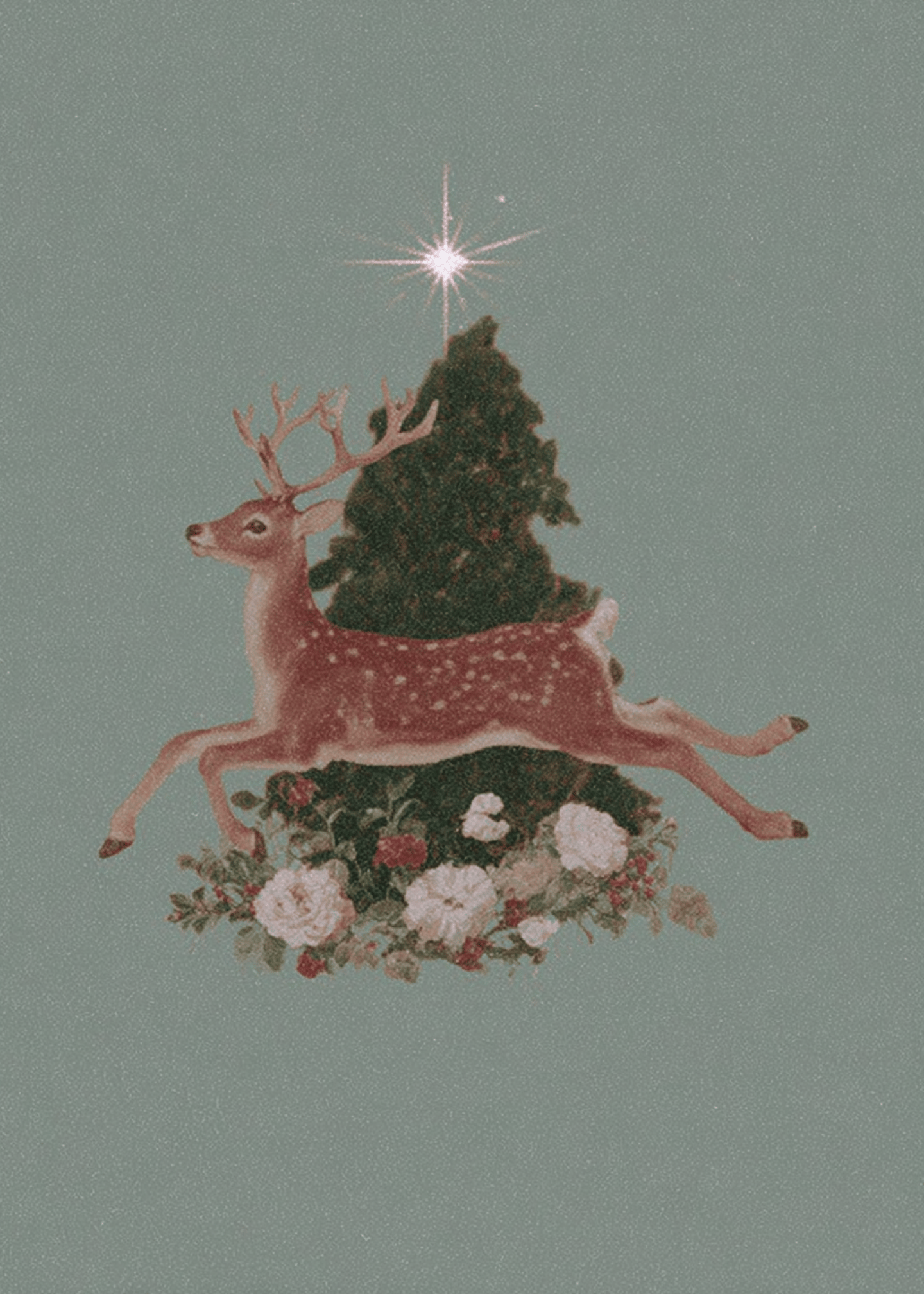Festive Deer and Star Card