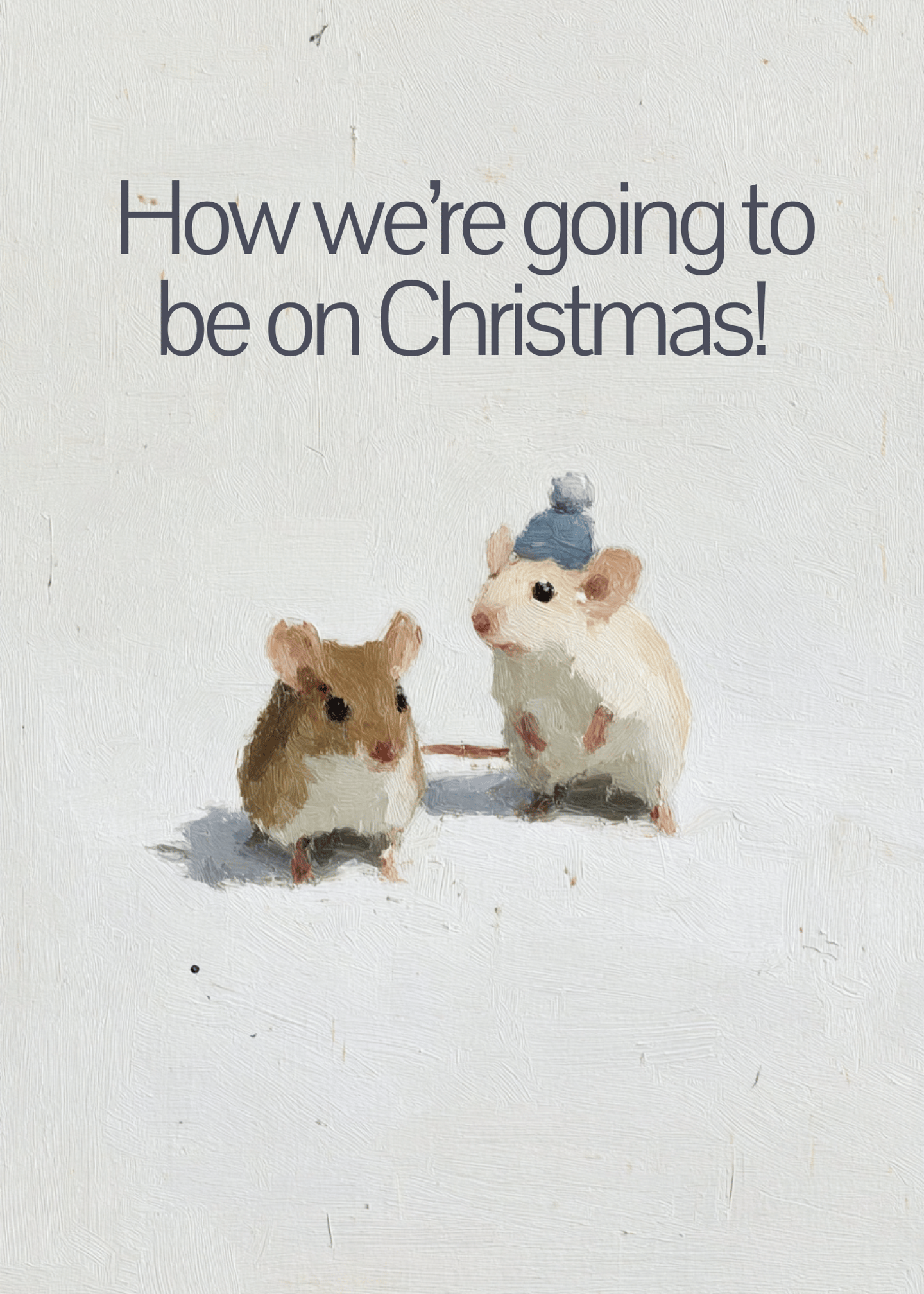 Playful Mice Christmas Card
