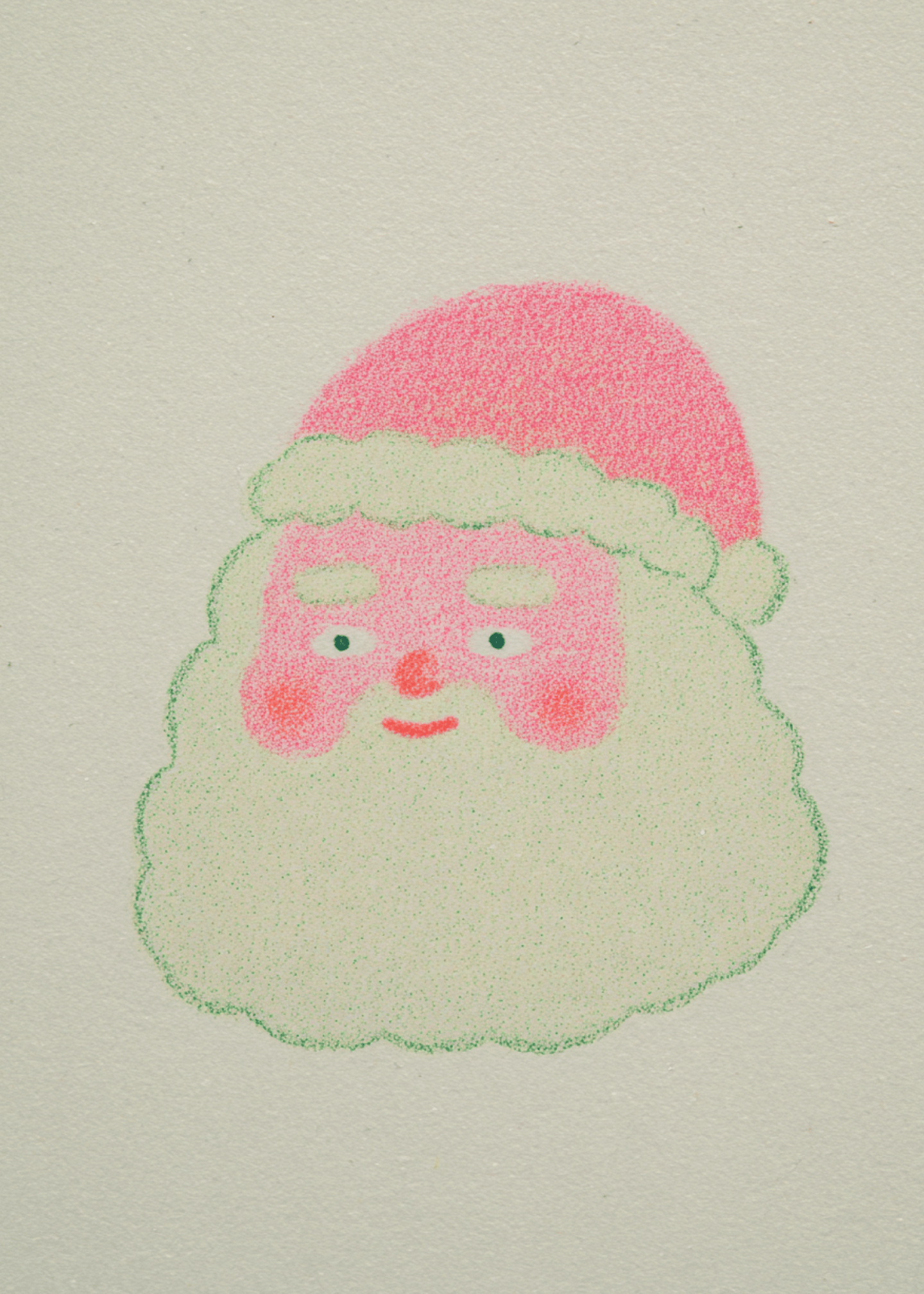 Jolly Santa Holiday Card