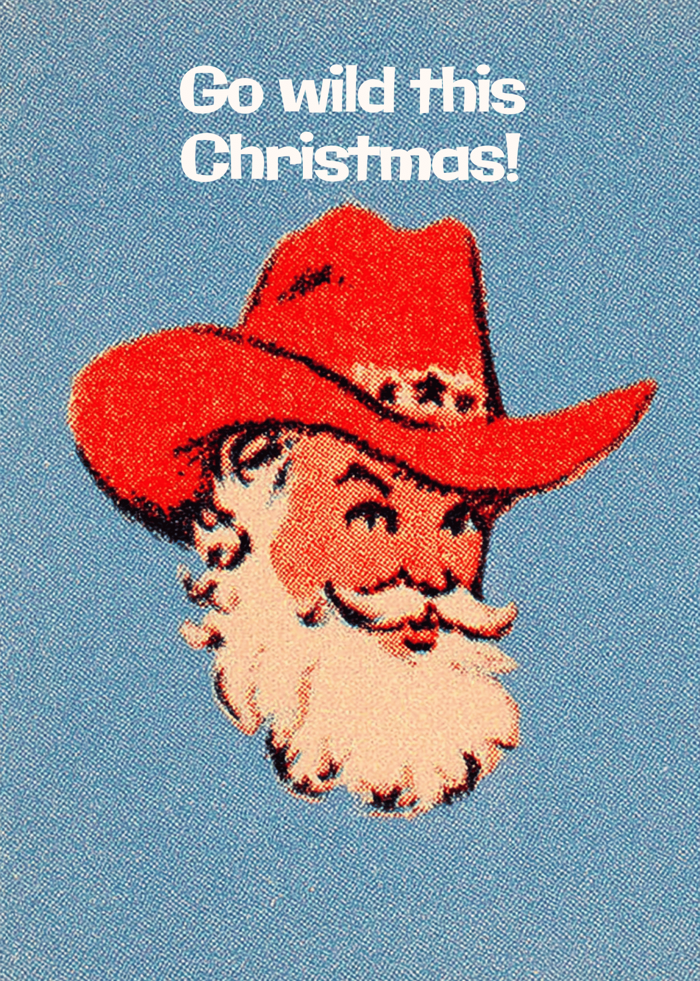Festive Cowboy Christmas Card