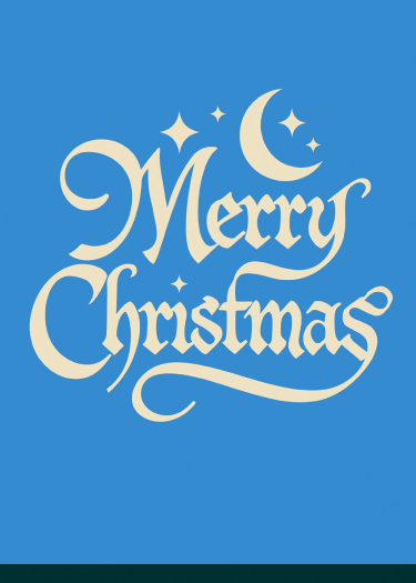 Starry Merry Christmas Card