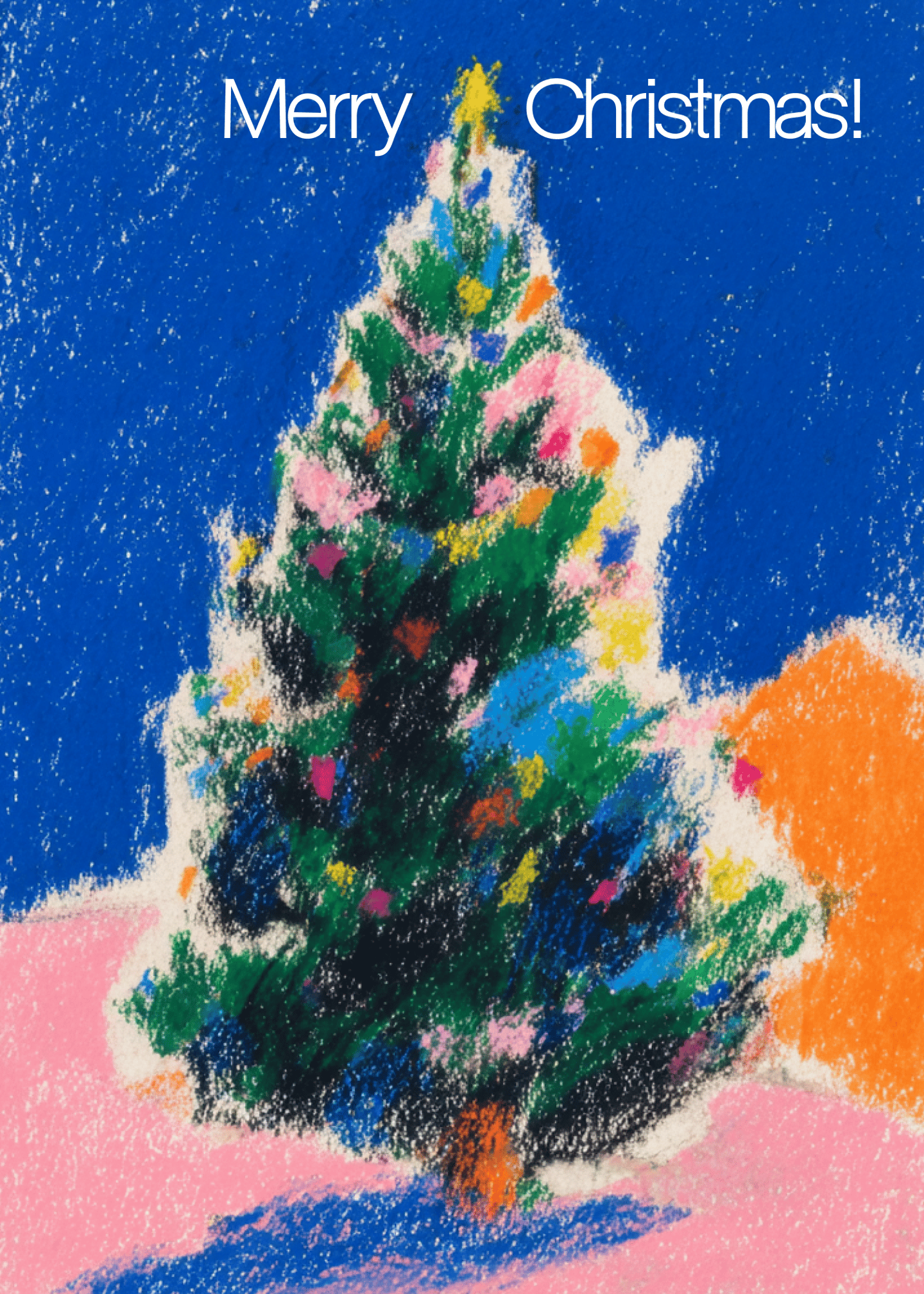 Festive Christmas Tree Greeting