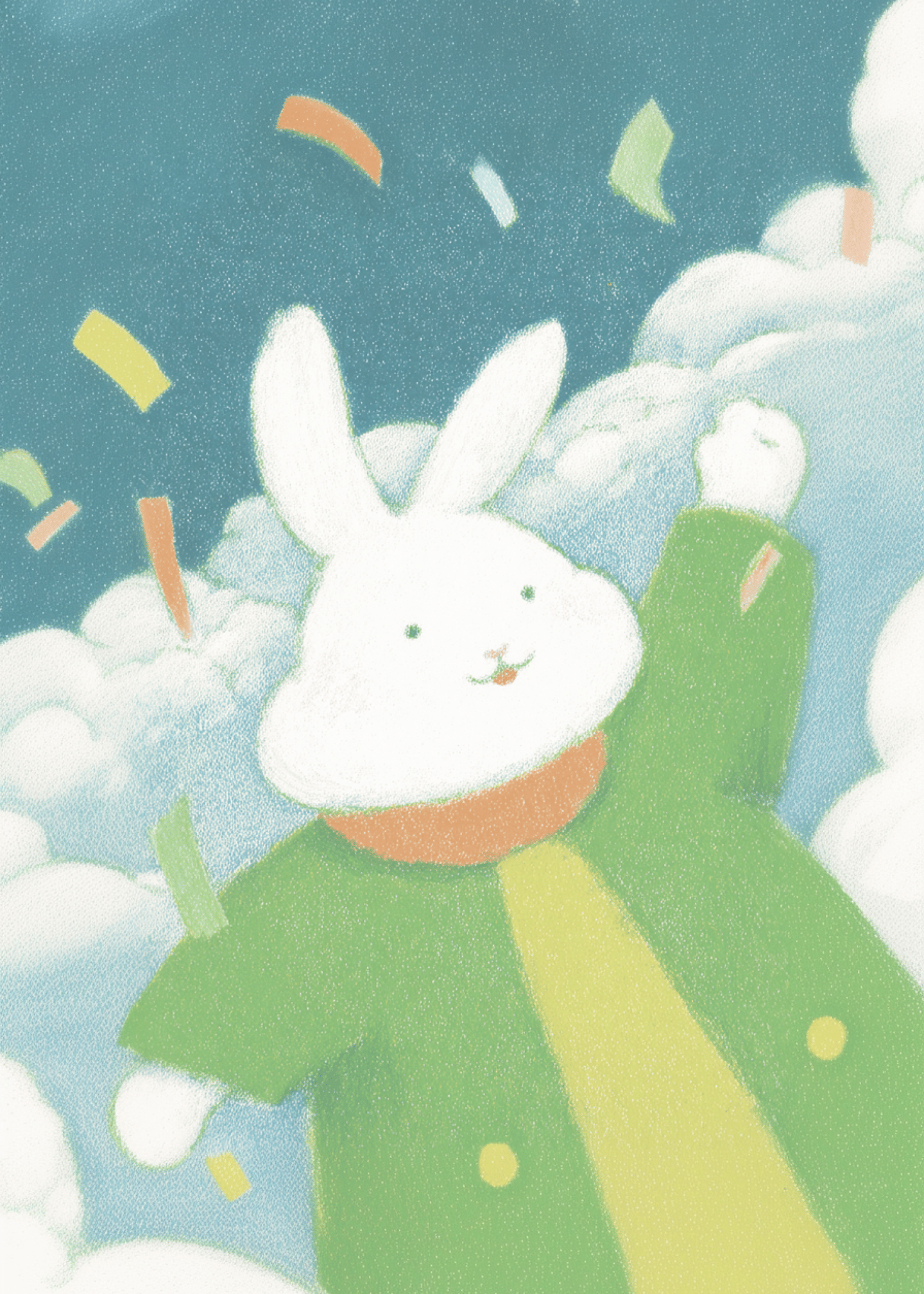 Cheerful Bunny Celebration Card