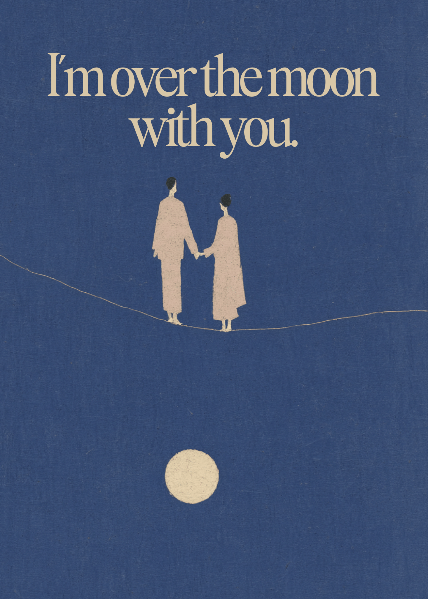 Over the Moon With You Card
