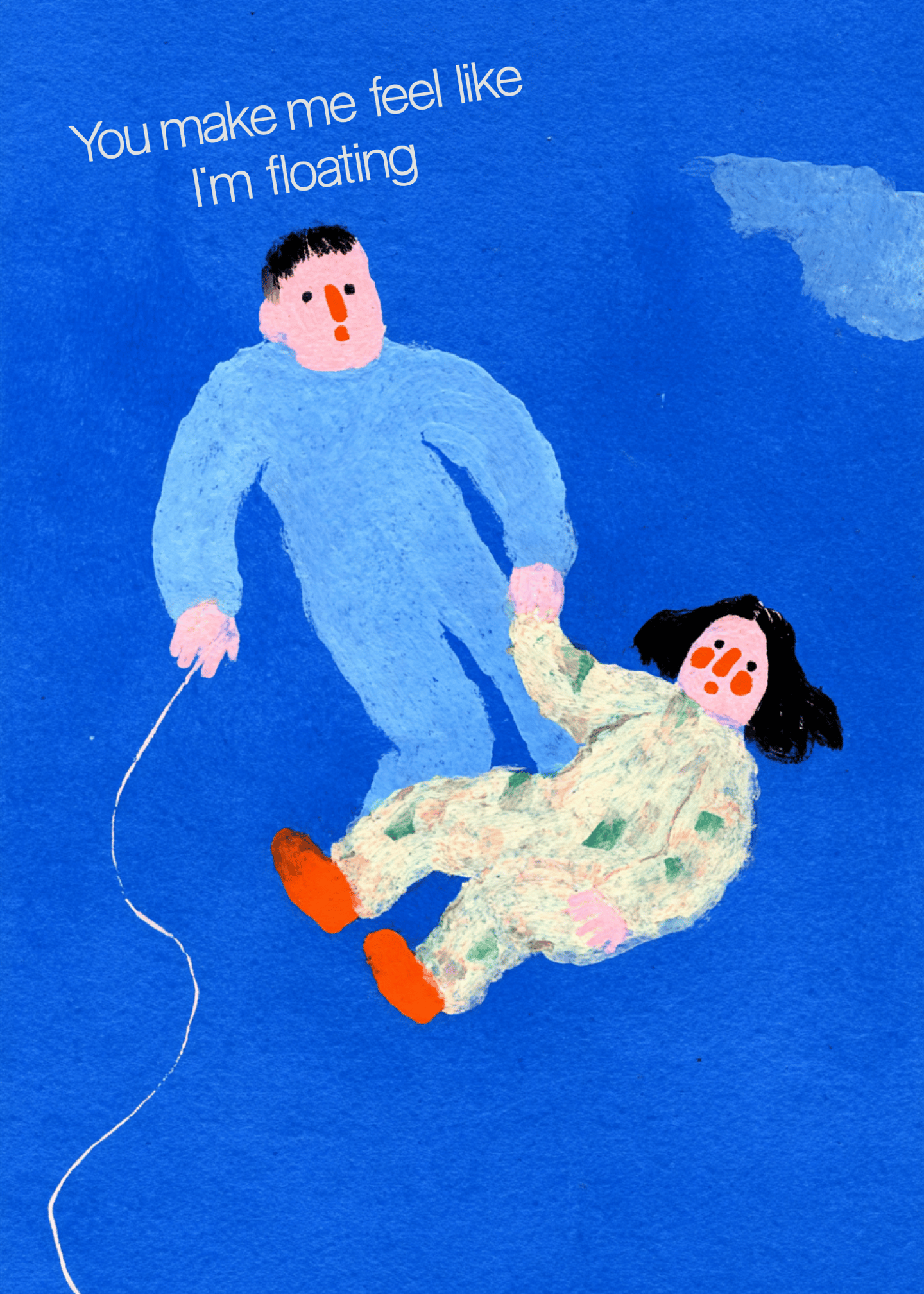 Floating Together Greeting Card