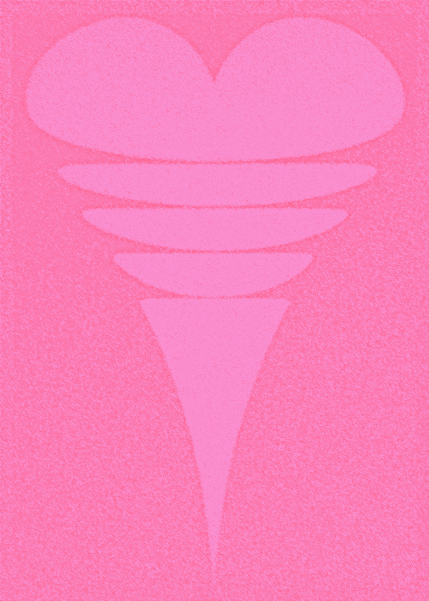 Spiral Heart Pink Card