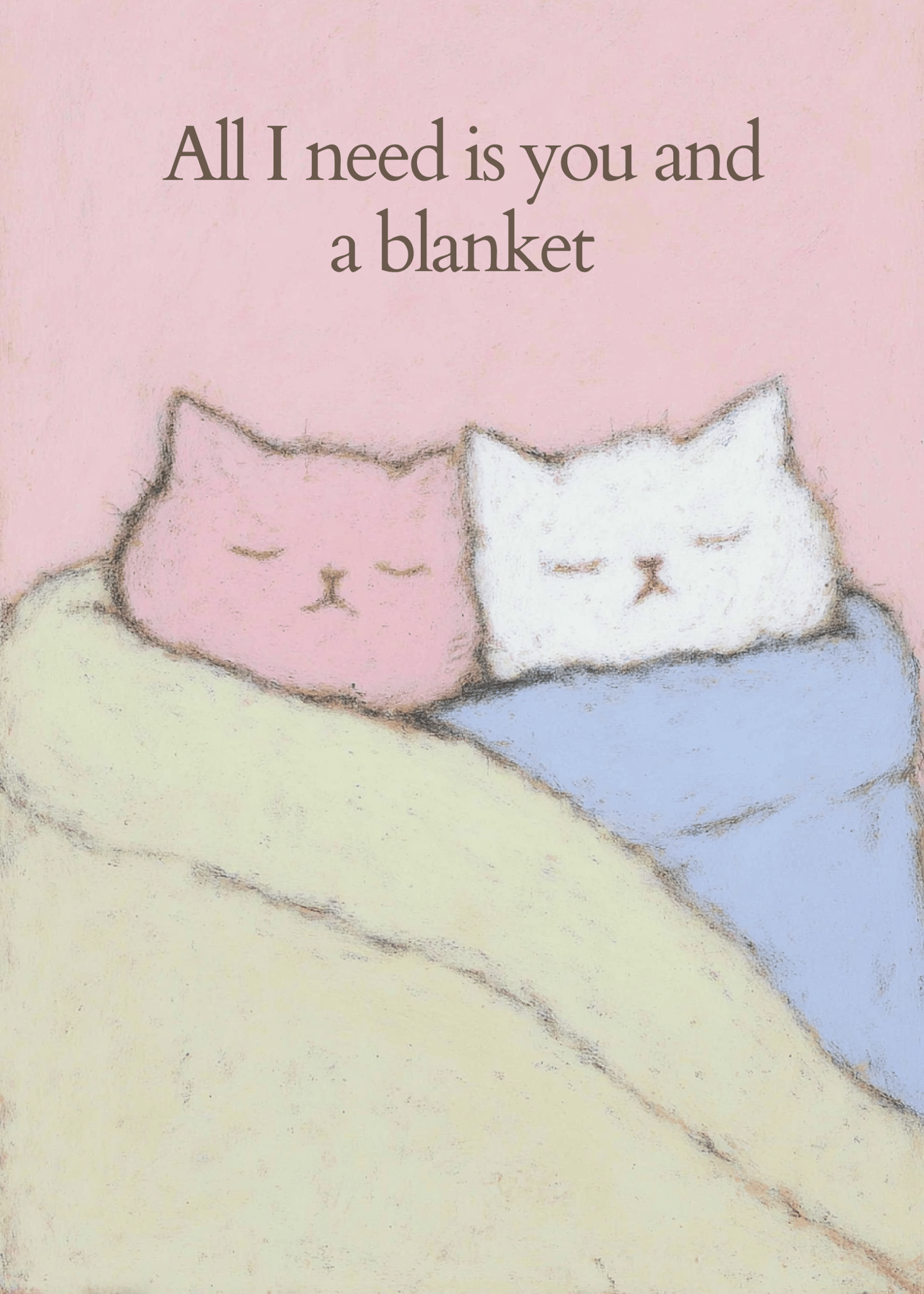 Cozy Love Cats Card