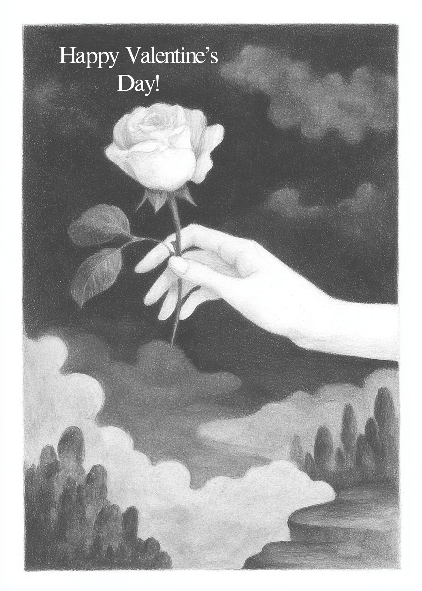 Romantic Rose Valentine Card