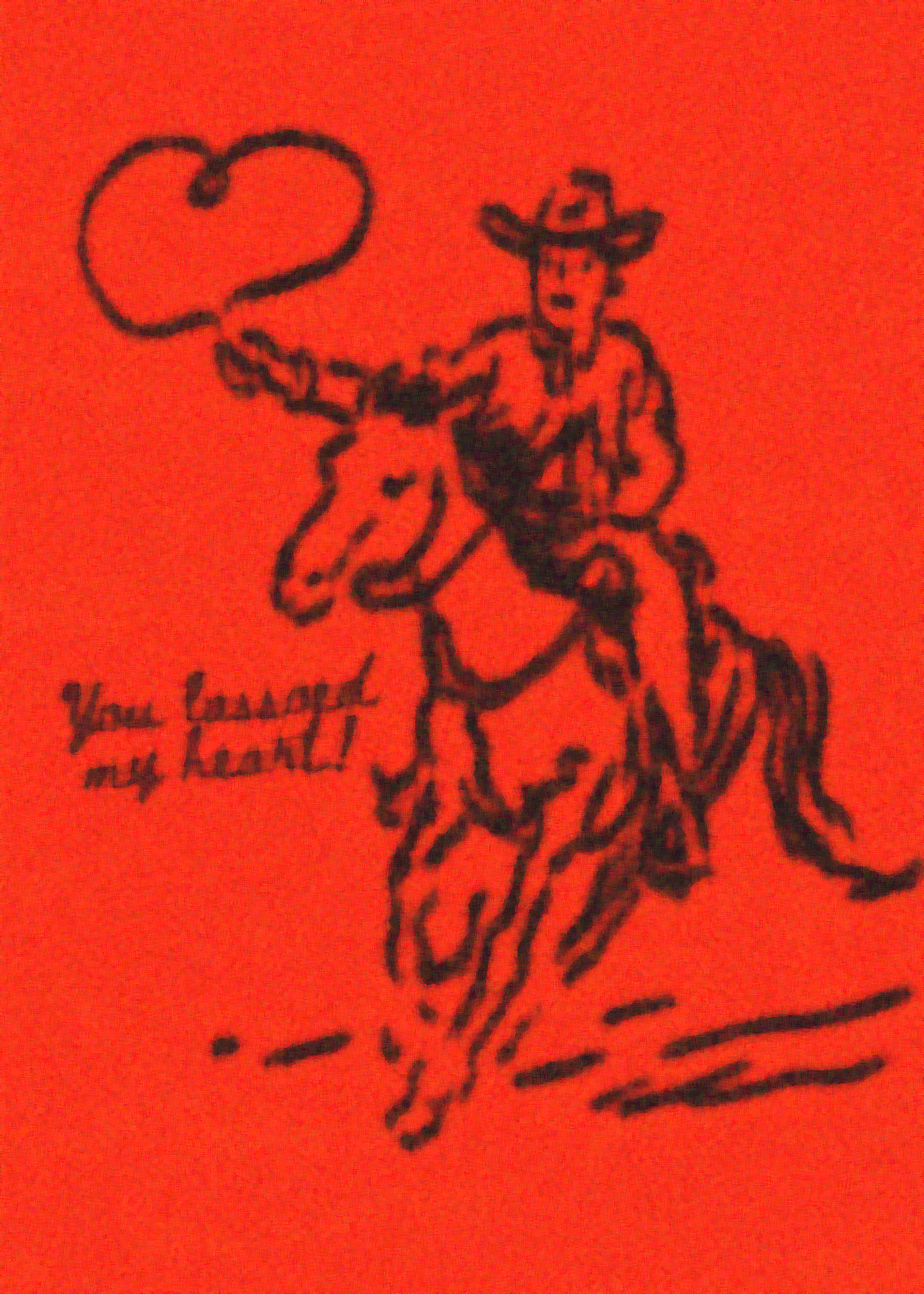 Lassoed Heart Cowboy Card