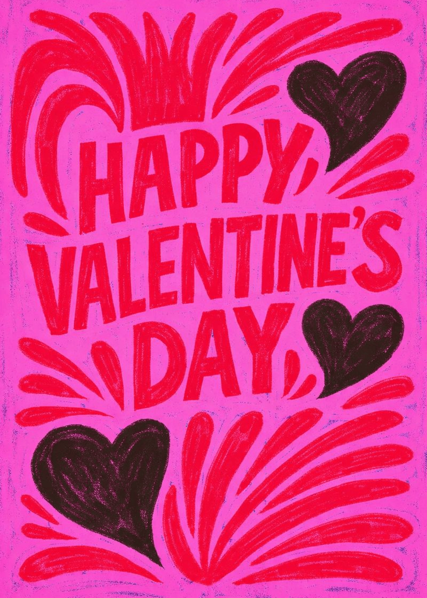 Vibrant Valentine's Love Card