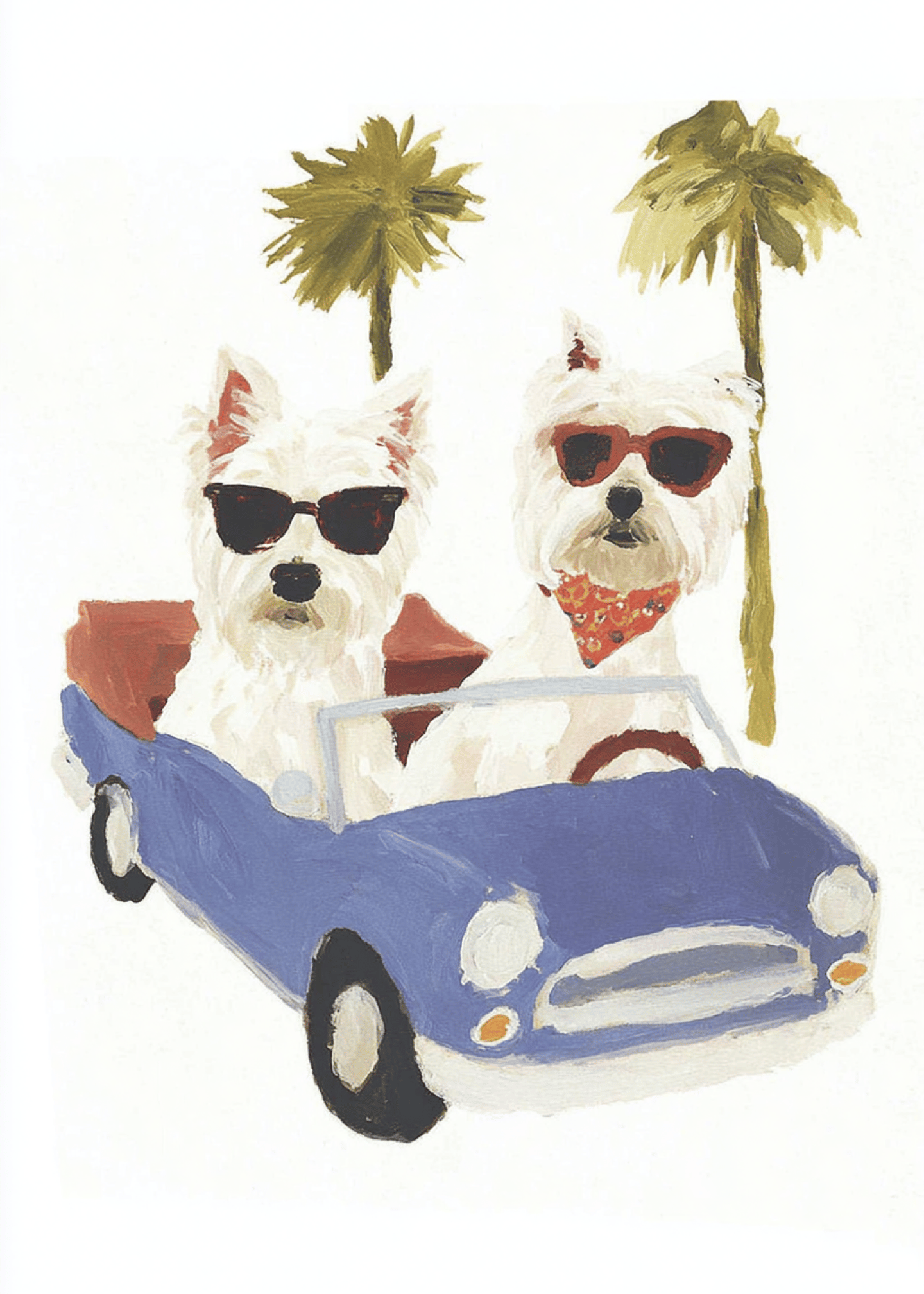 Cool Pups Road Trip Card