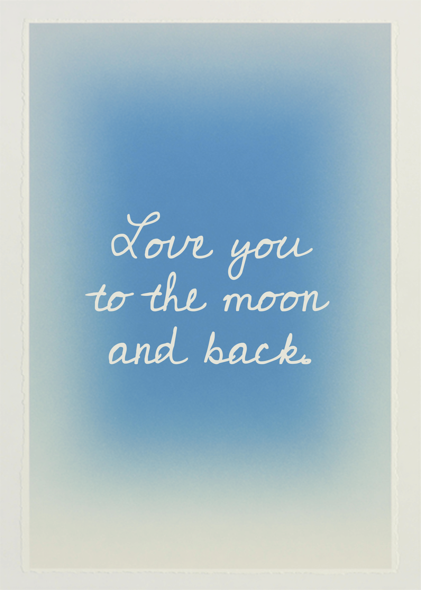 To the Moon and Back Card