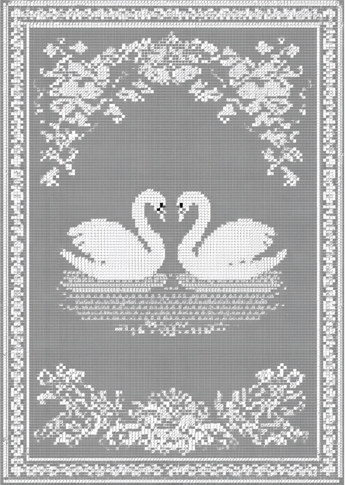 Elegant Swan Romance Card