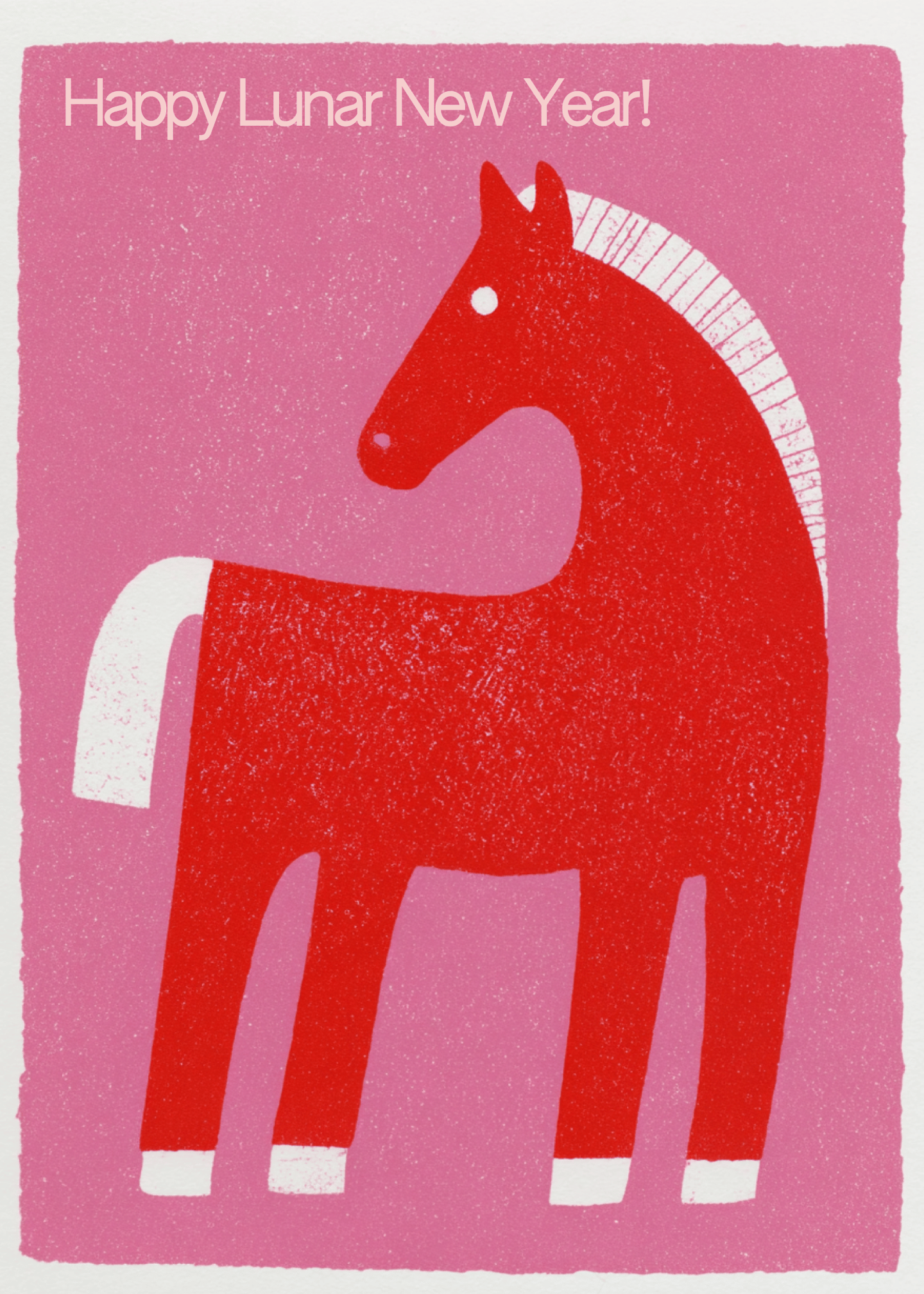 Festive Year of the Horse Card