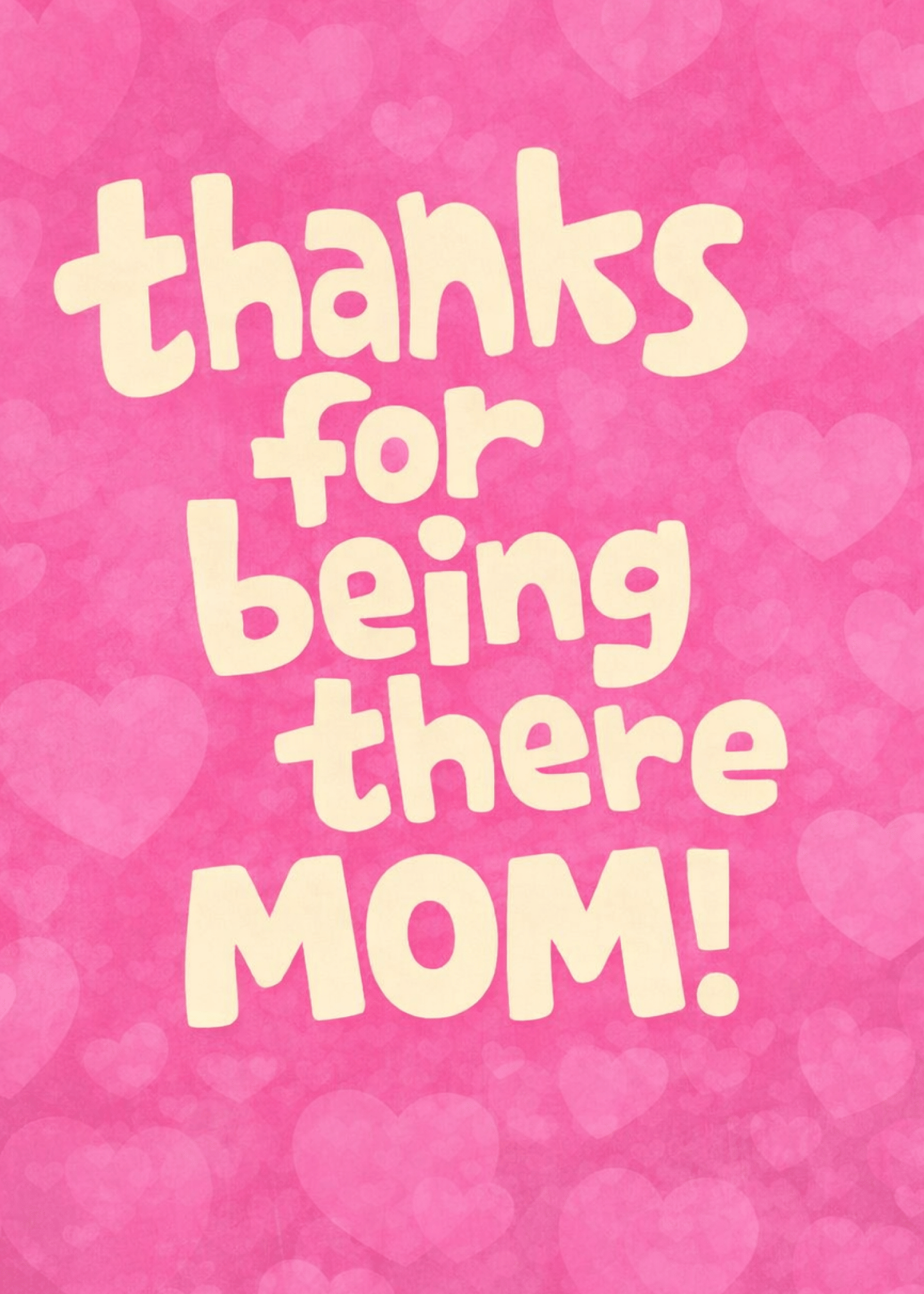 thanks for being there