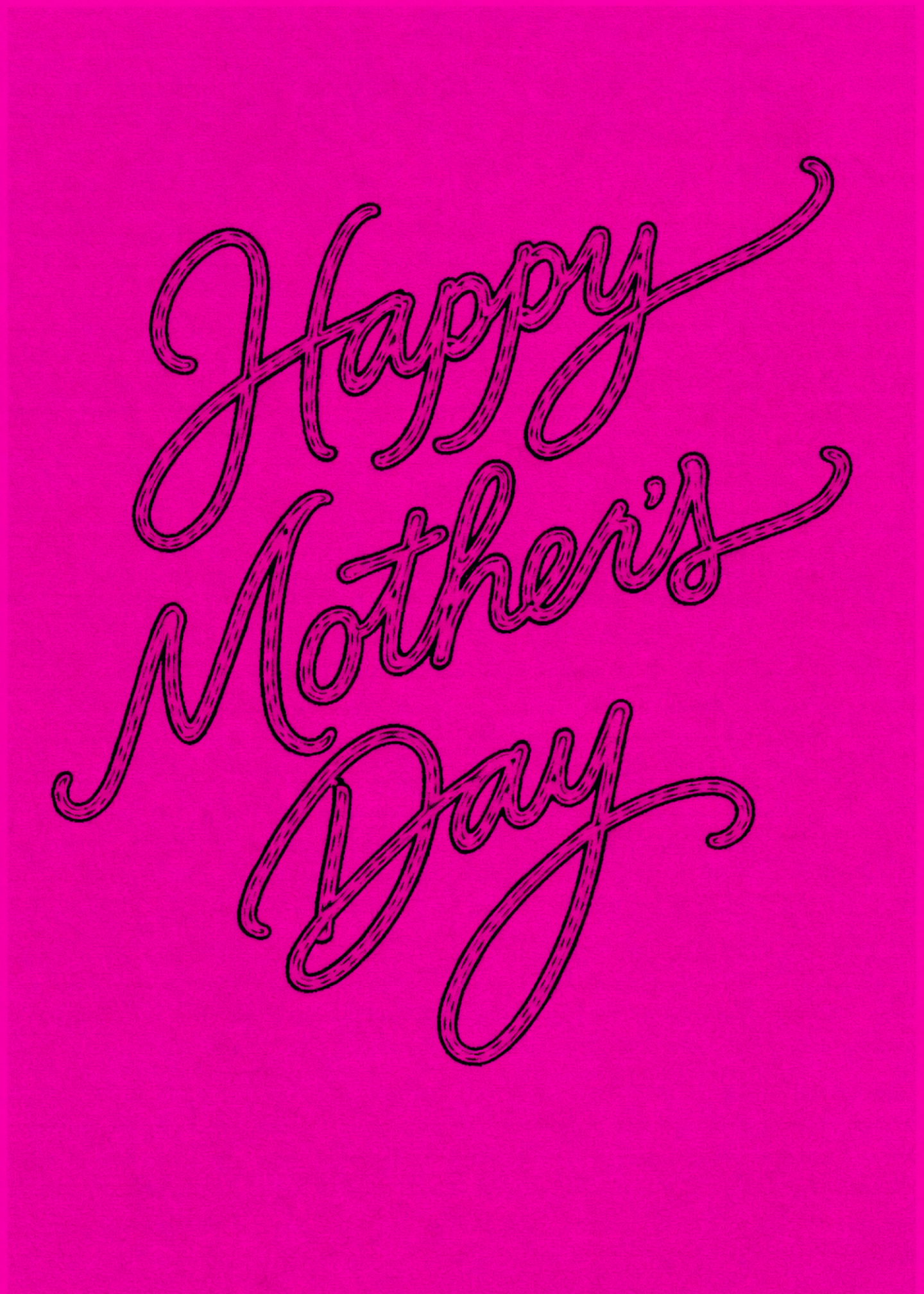 happy mother's day pink background