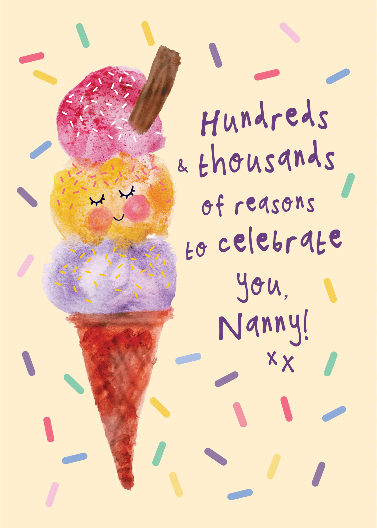 hundreds thousands of reasons to celebrate you nanny