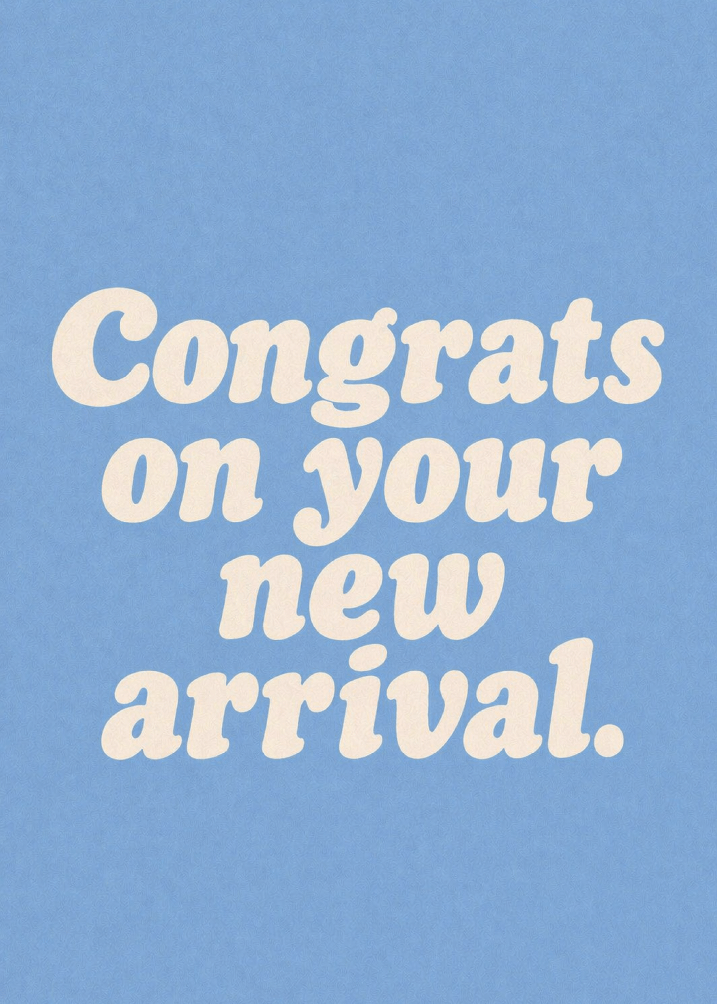 congrats on your new arrival