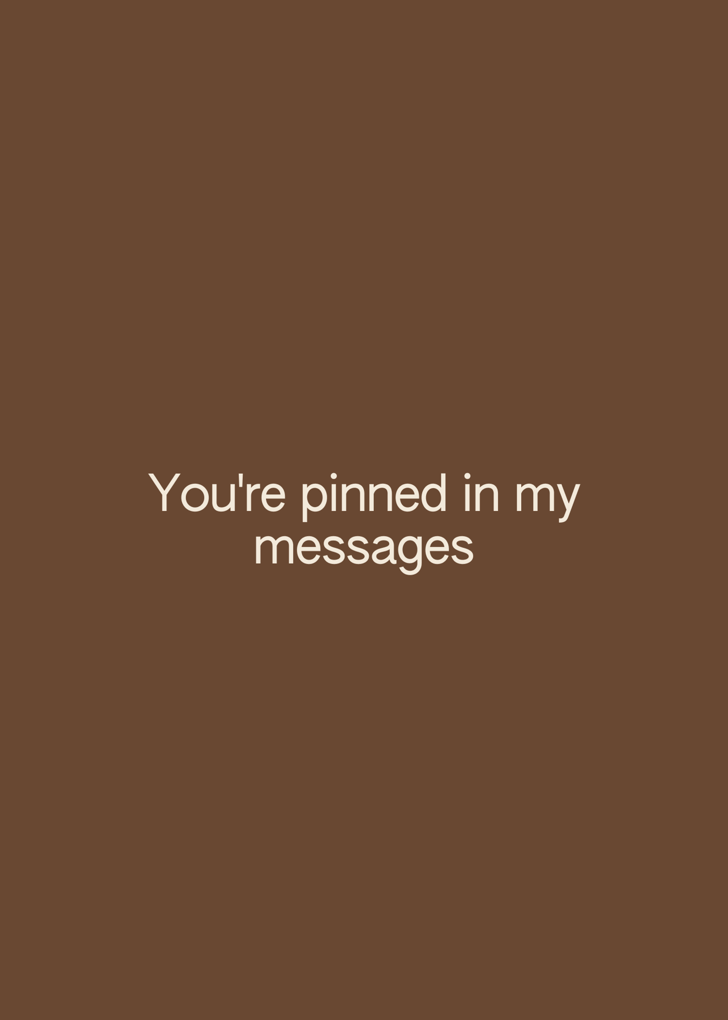 pinned in my messages