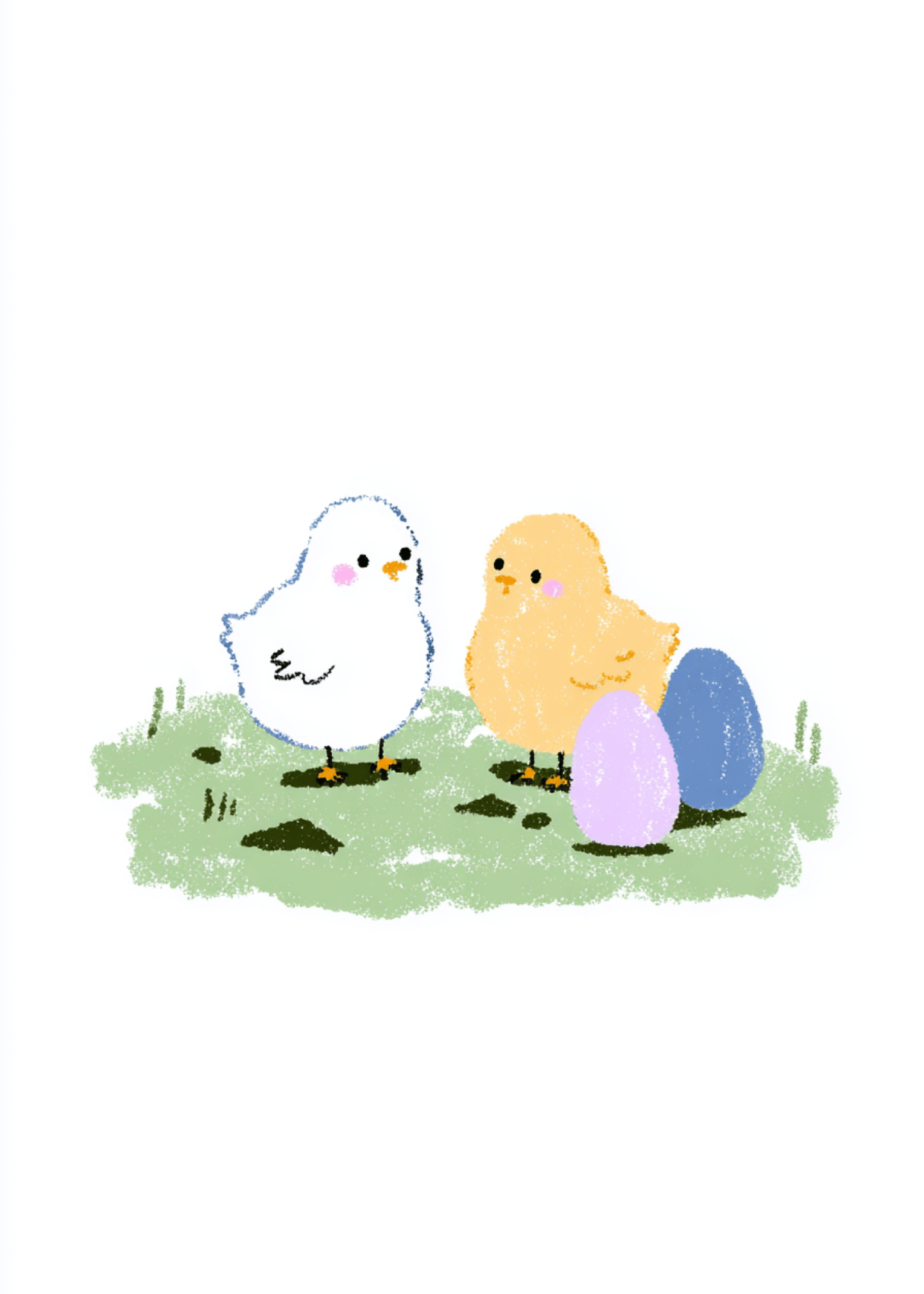 the peeps and eggs
